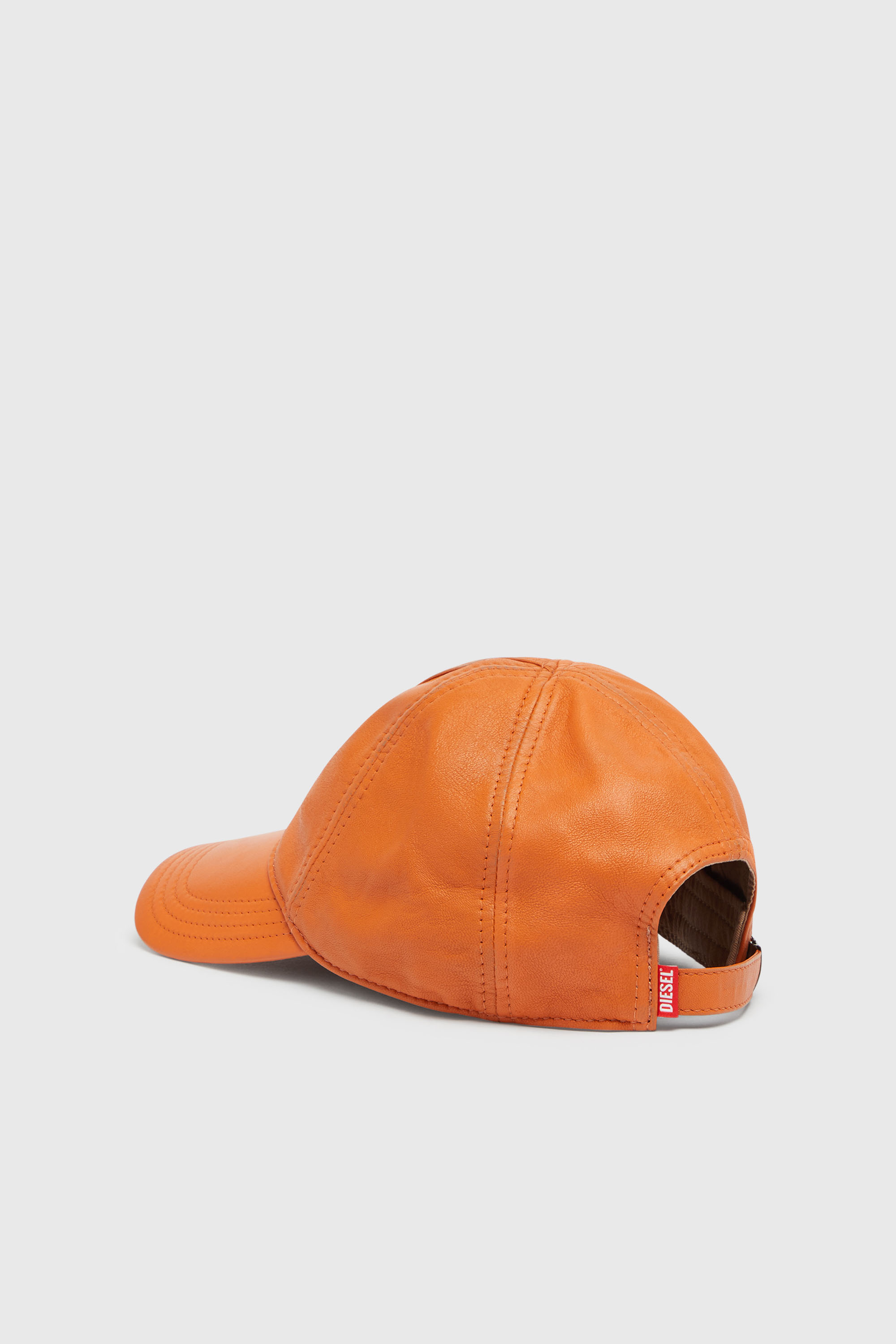 Diesel - C-ASPO, Male's Baseball cap in treated leather in null - 2
