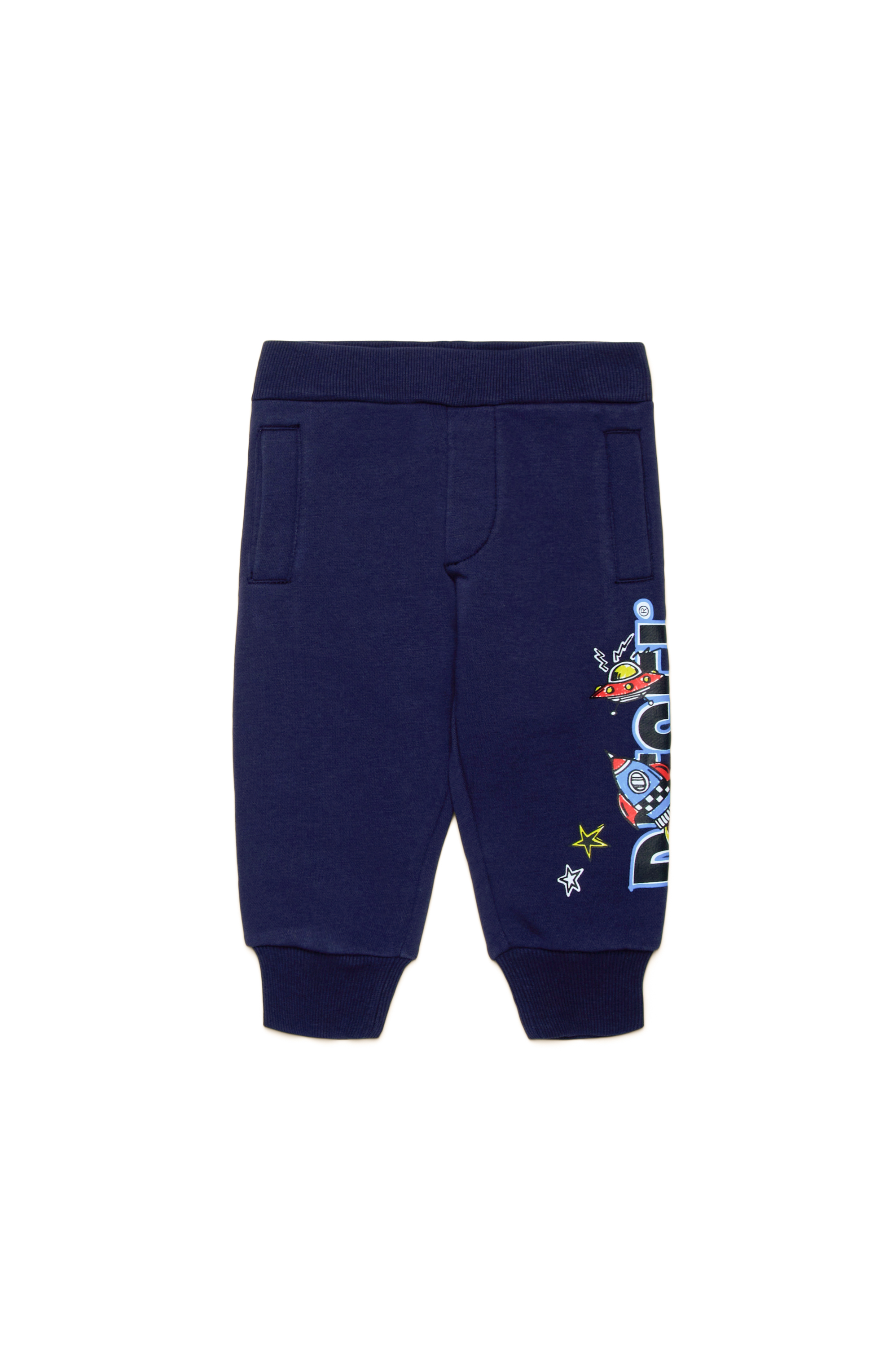 Diesel - PBAMBYB, Male's Sweatpants with rocket logo in ブルー - 1