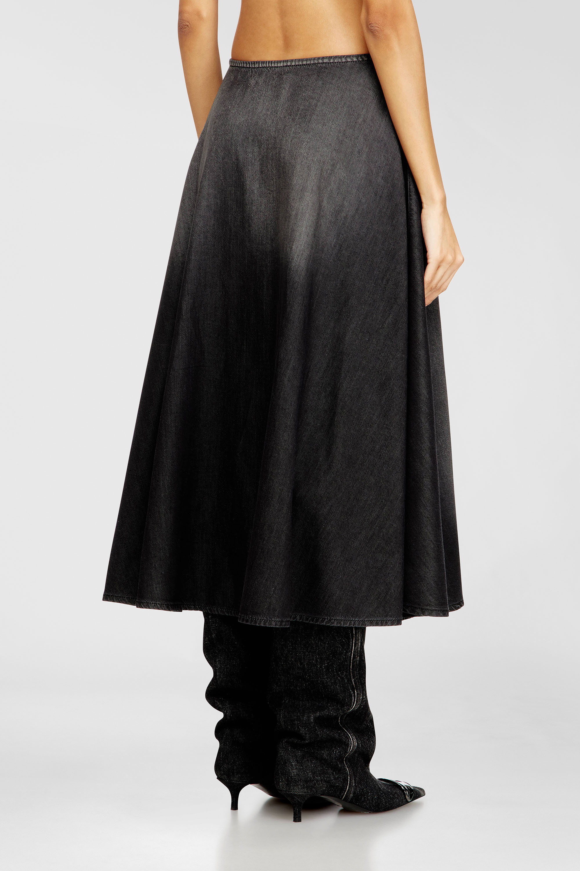 Diesel - DE-ANNIE-S3, Female's デニムスカート in ブラック - 4