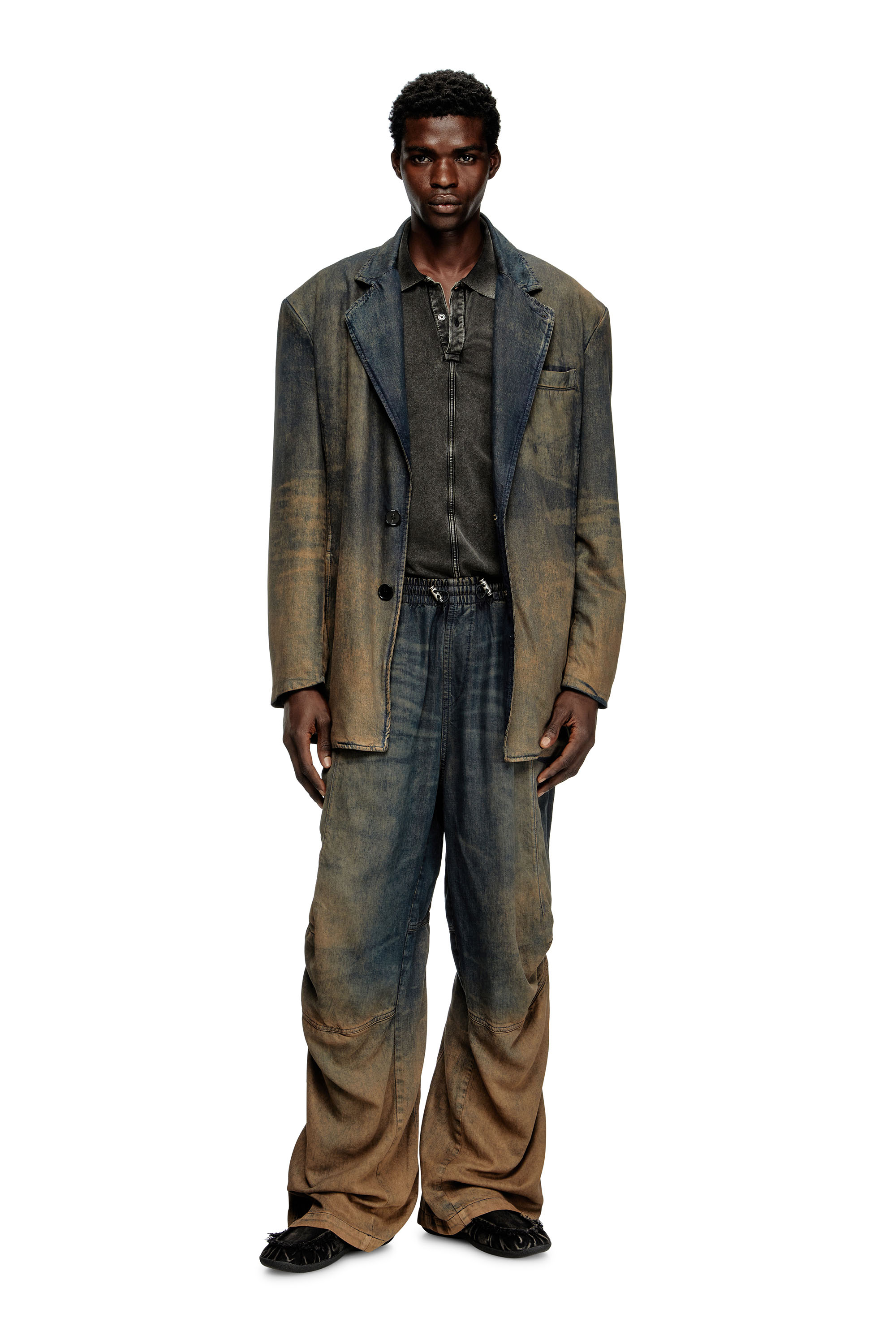 Diesel - T-NOMELY, Male's ポロシャツ in ブラック - 1