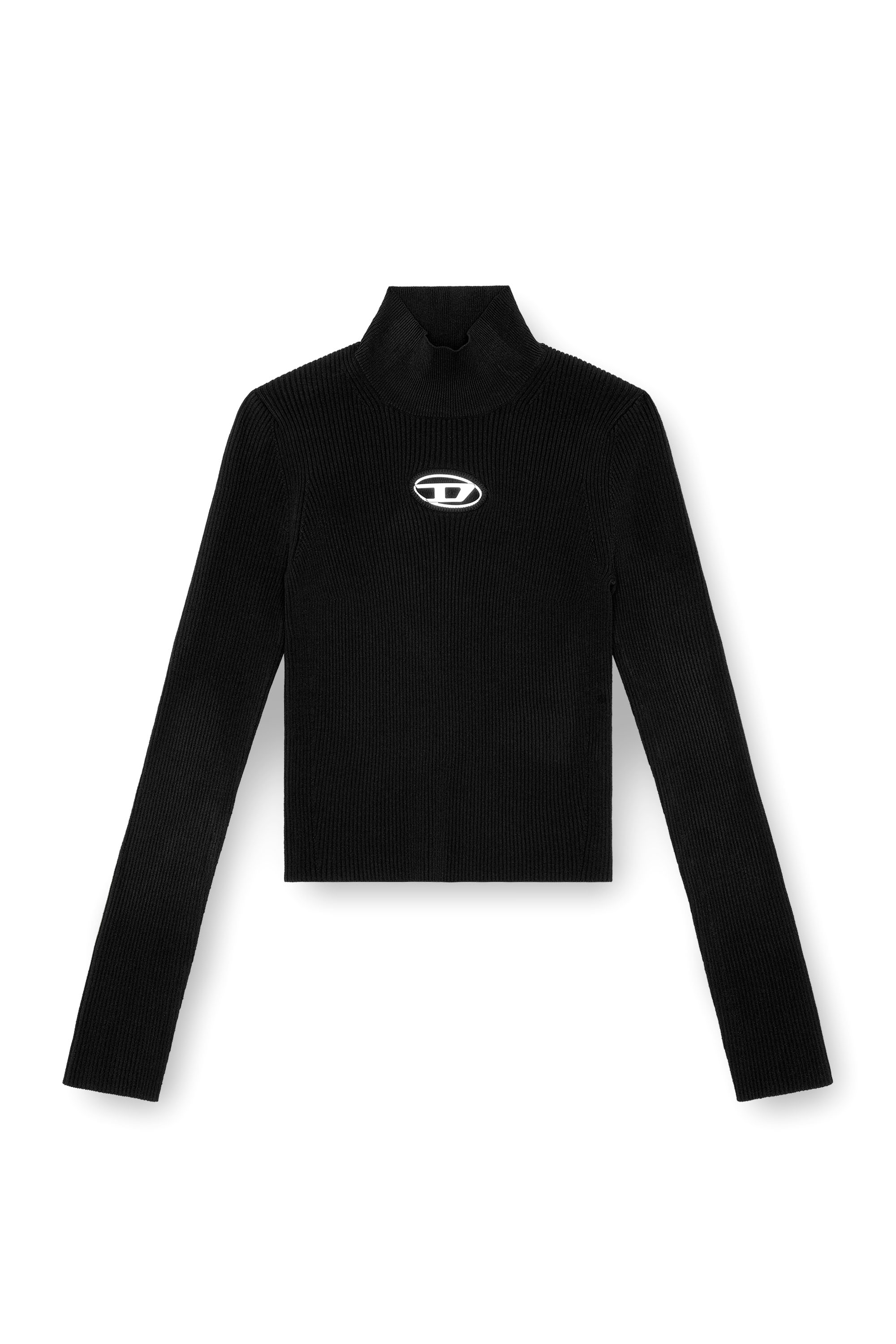 Diesel - M-VALARI-TN, Female's Rib-knit top in ブラック - 2