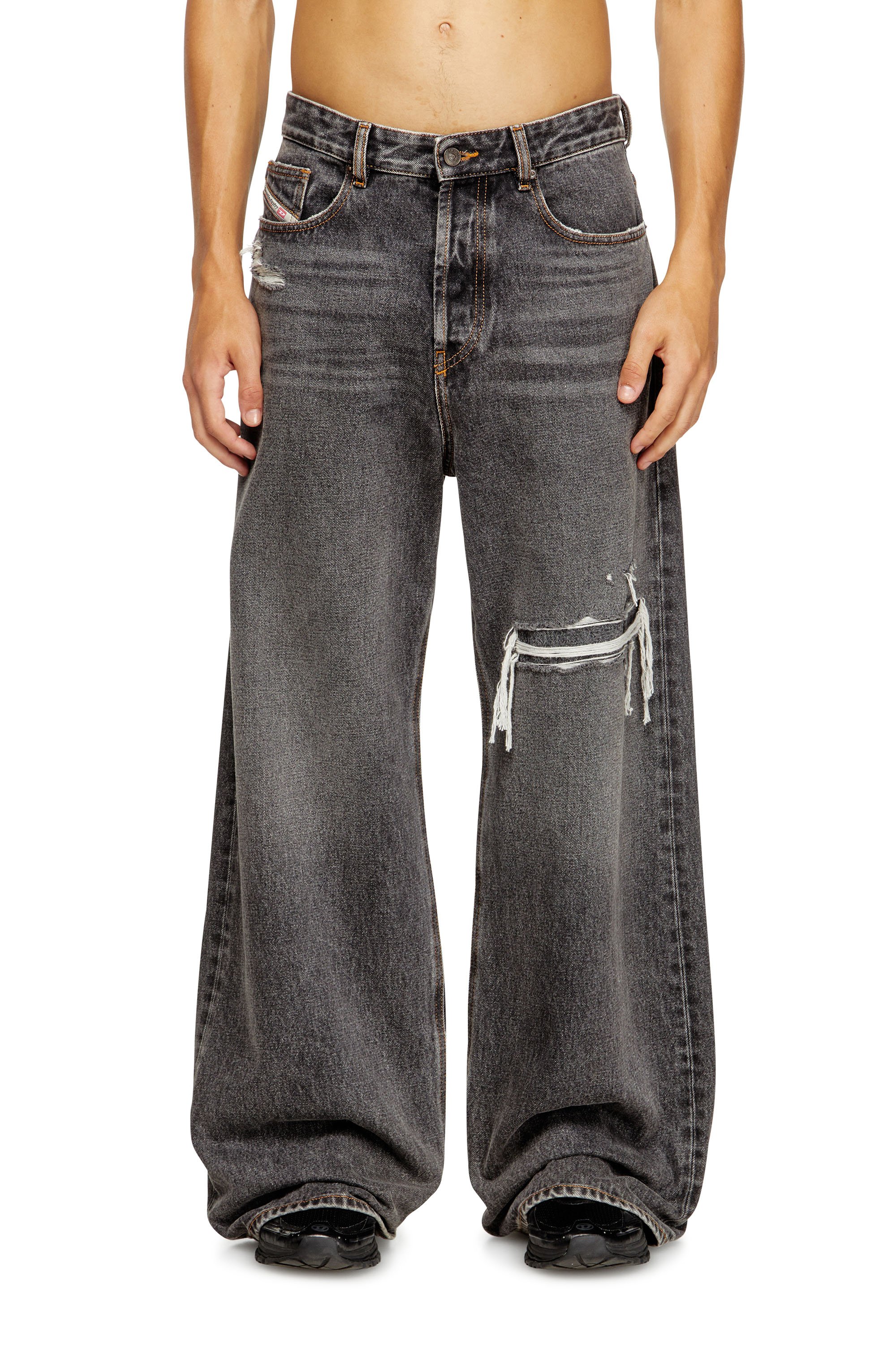 Diesel - Male's Relaxed Jeans D-Rise 007F6, ブラック/ダークグレー - 1