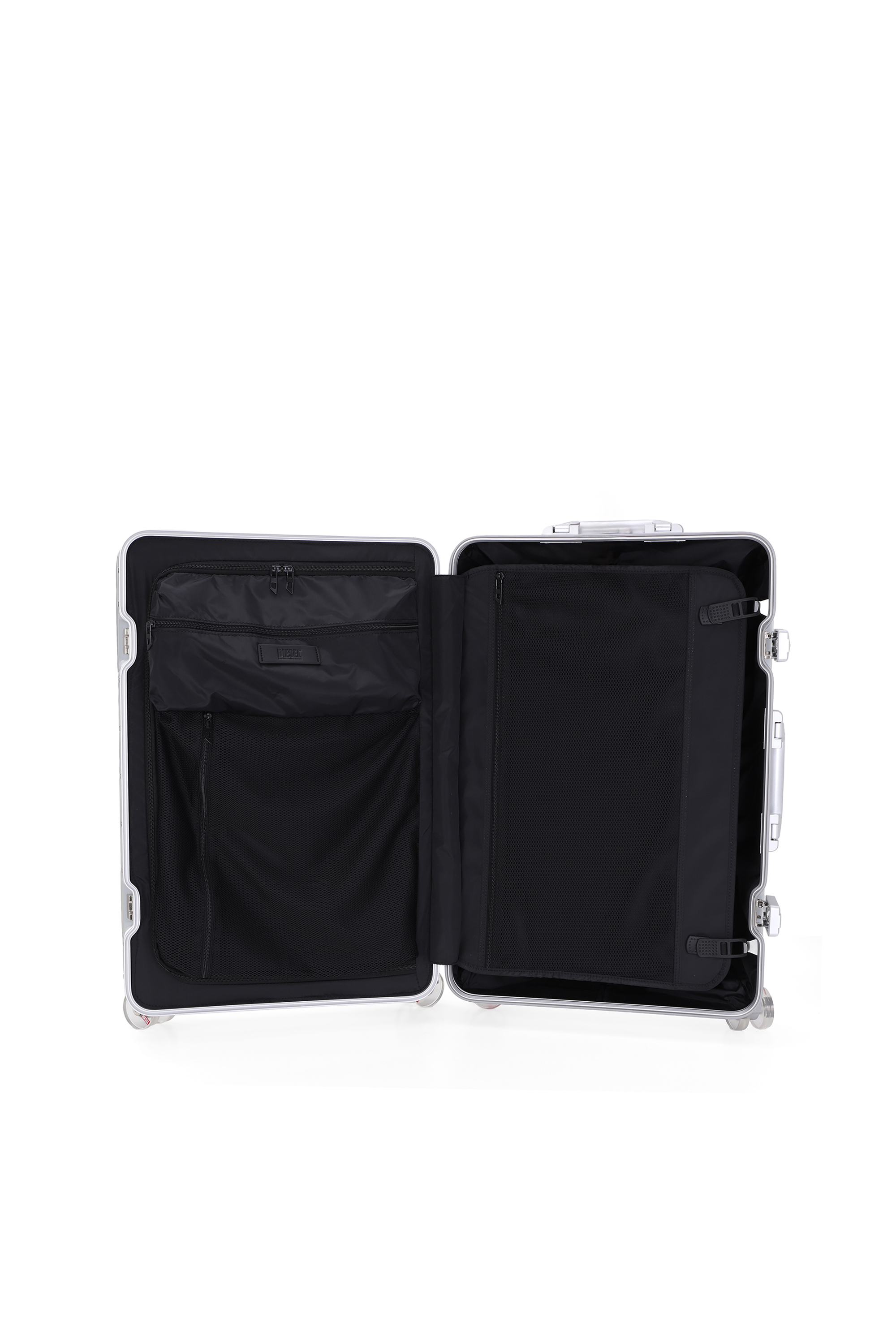 Diesel - DIESEL ALUMINUM TROLLEY- DSL002, Unisex's Aluminum suitcase size M in シルバー - 4