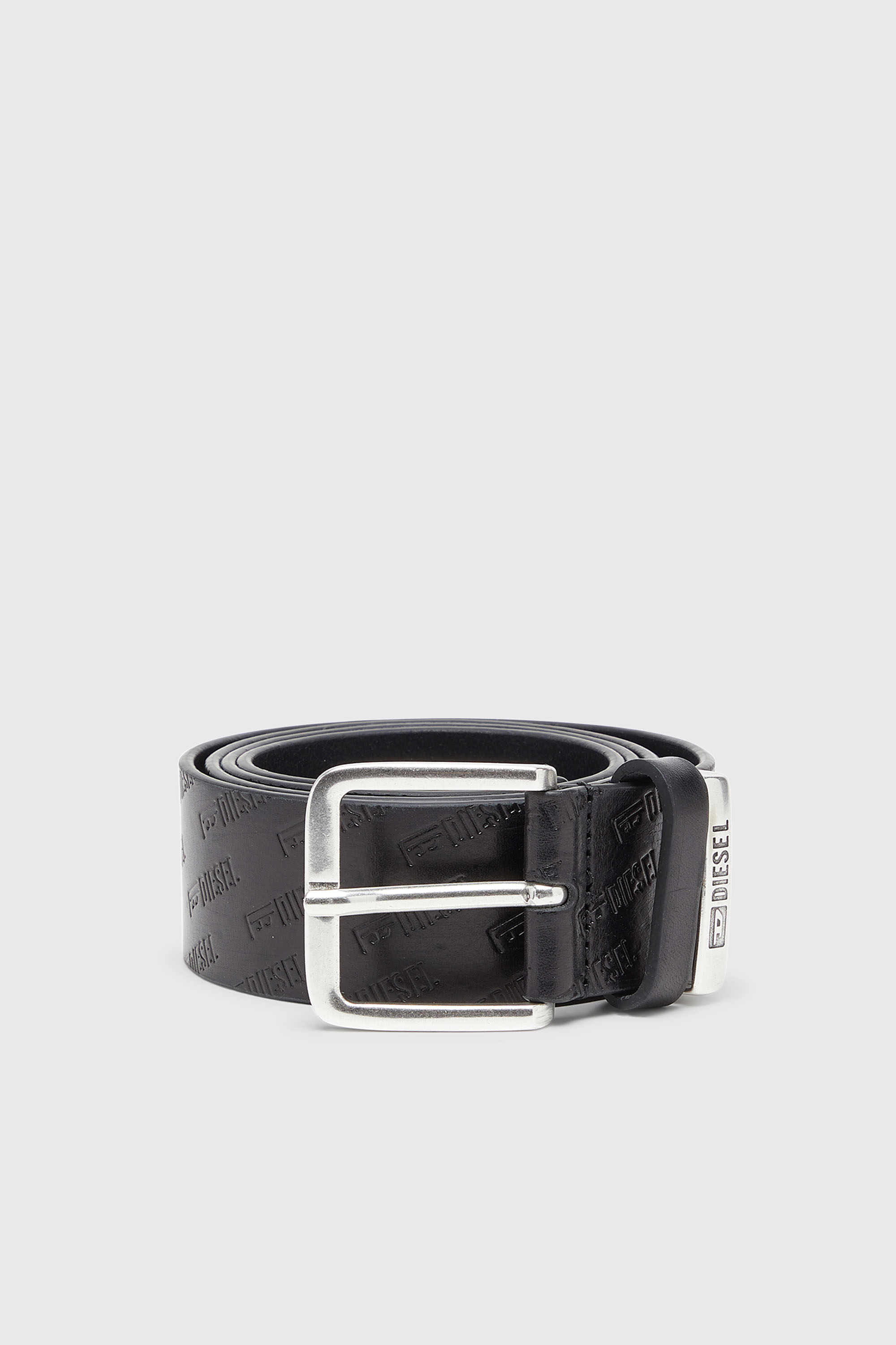 Diesel - B-MONOGRAM DSL, Male's ベルト in ブラック - 1