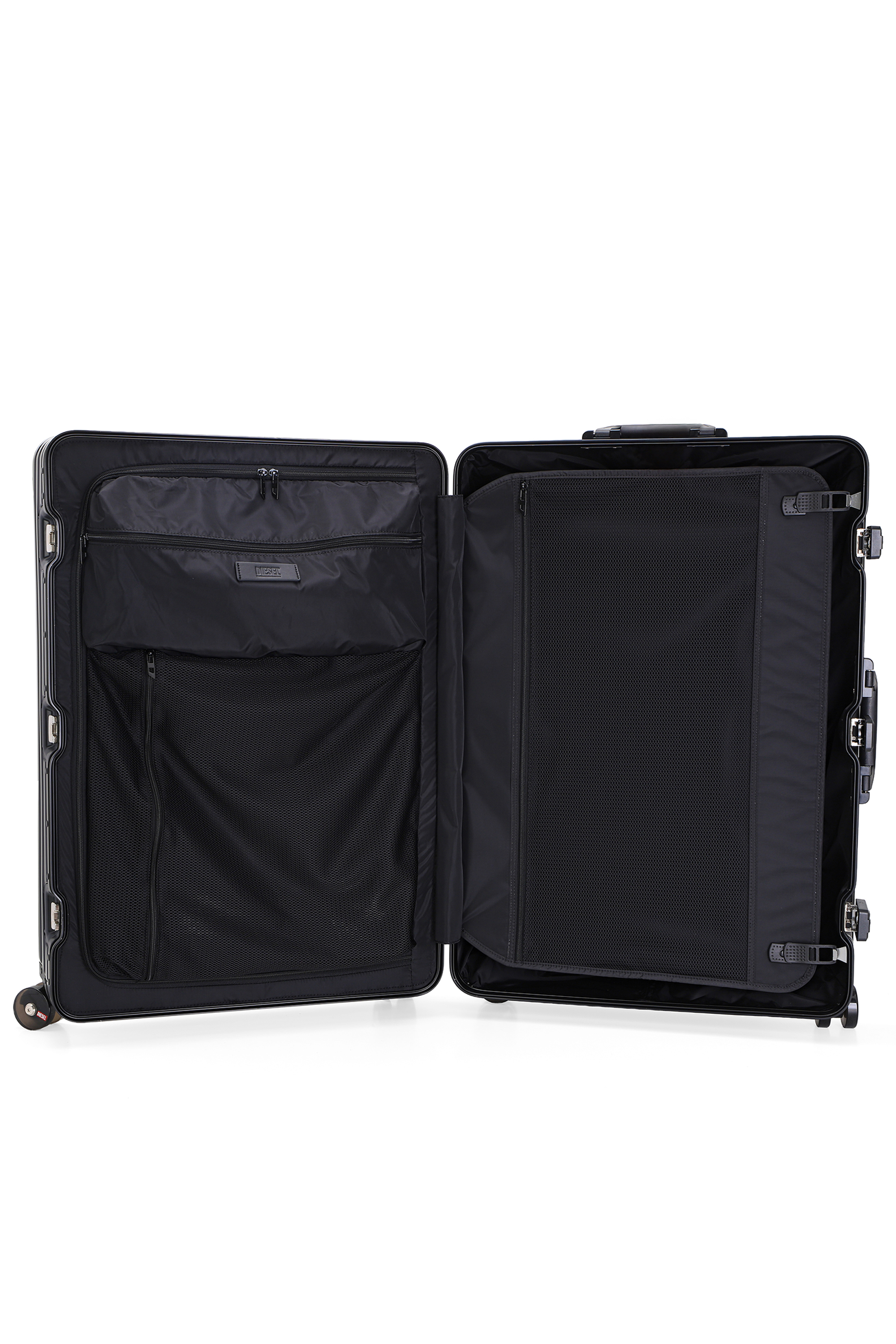Diesel - DIESEL ALUMINUM TROLLEY- DSL002, Unisex's Aluminum suitcase size L in ブラック - 4