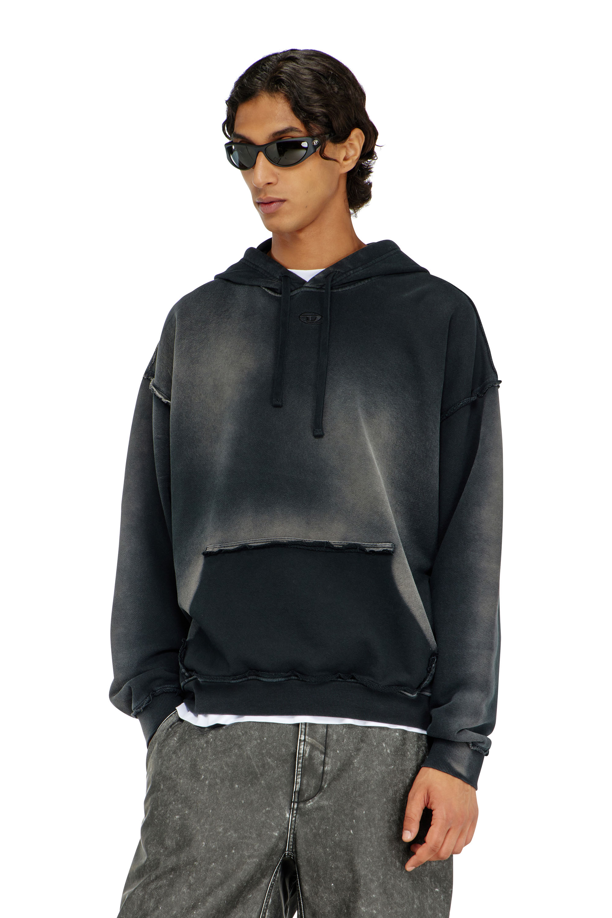 Diesel - S-POCK-HOOD, Male's プルオーバーパーカー in ブラック - 3