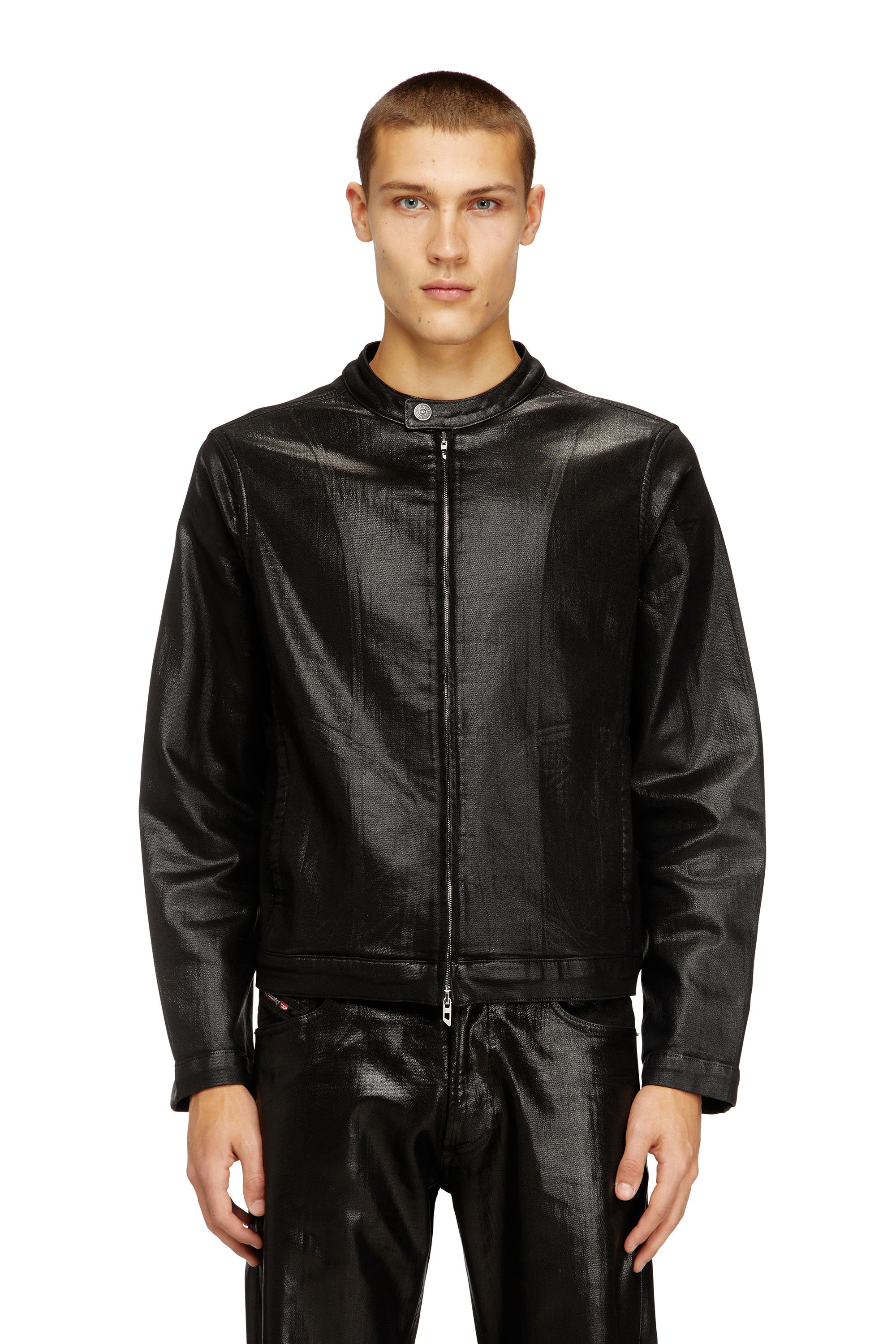 Diesel - D-GLORY JOGG, Male's ジョグ ジャケット in ブラック - 1