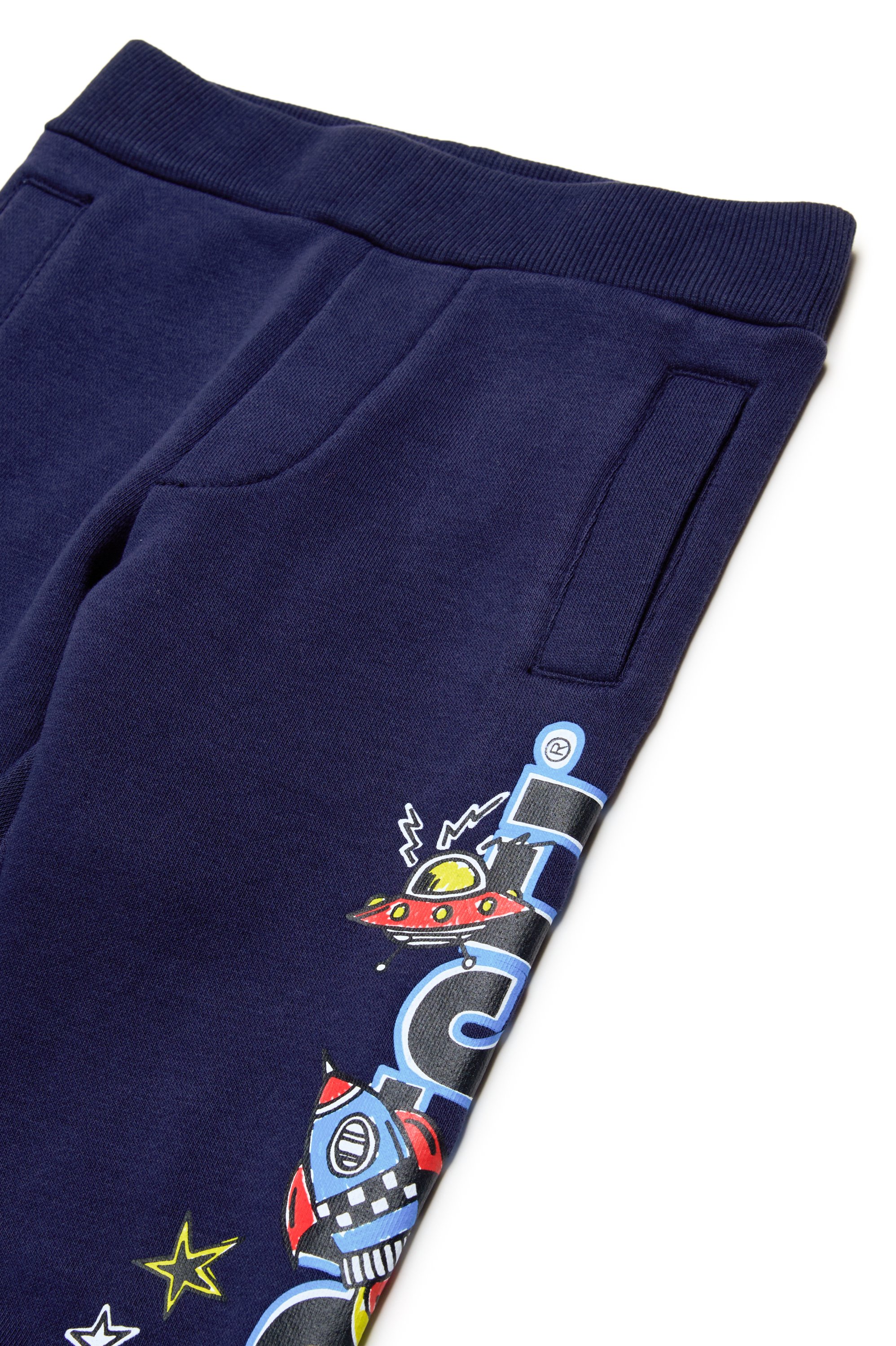 Diesel - PBAMBYB, Male's Sweatpants with rocket logo in ブルー - 3
