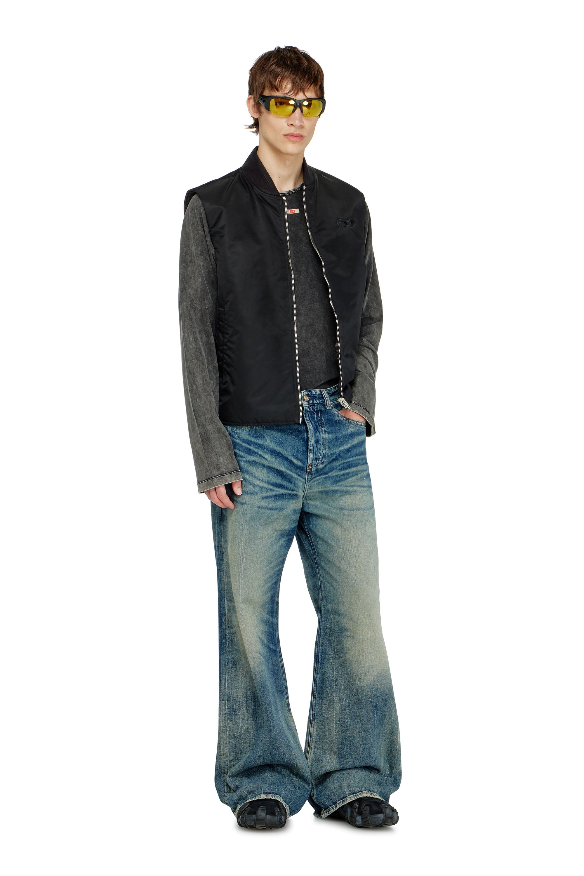 Diesel - Male's Relaxed Jeans D-Rise 09P55, ダークブルー - 1