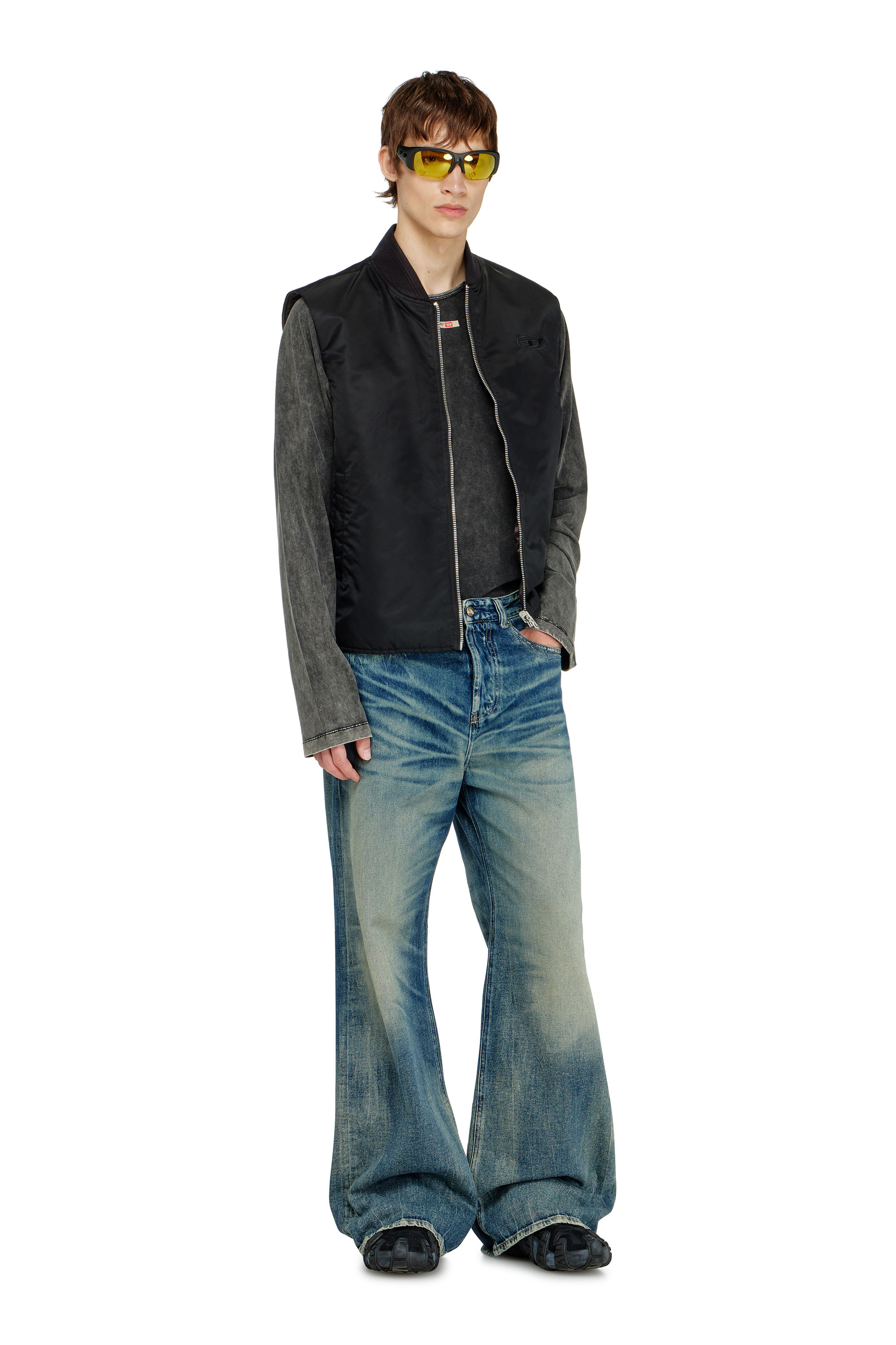 Diesel - Male's Relaxed Jeans D-Rise 09P55, ダークブルー - 1
