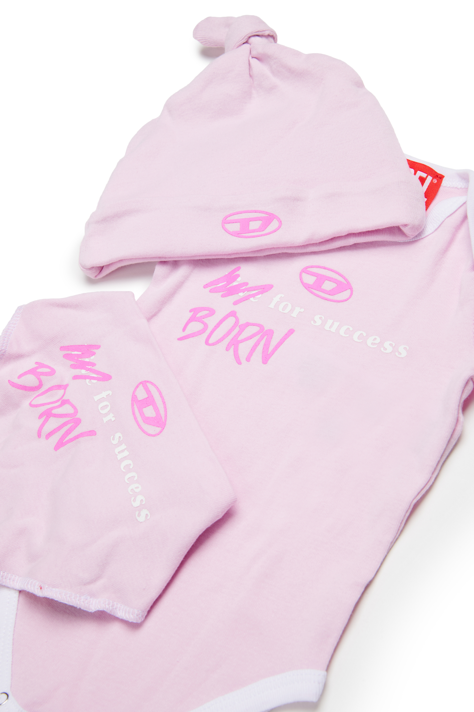 Diesel - URMASBOX-NB, Unisex's Born For Success newborn gift set in ピンク / ホワイト - 3