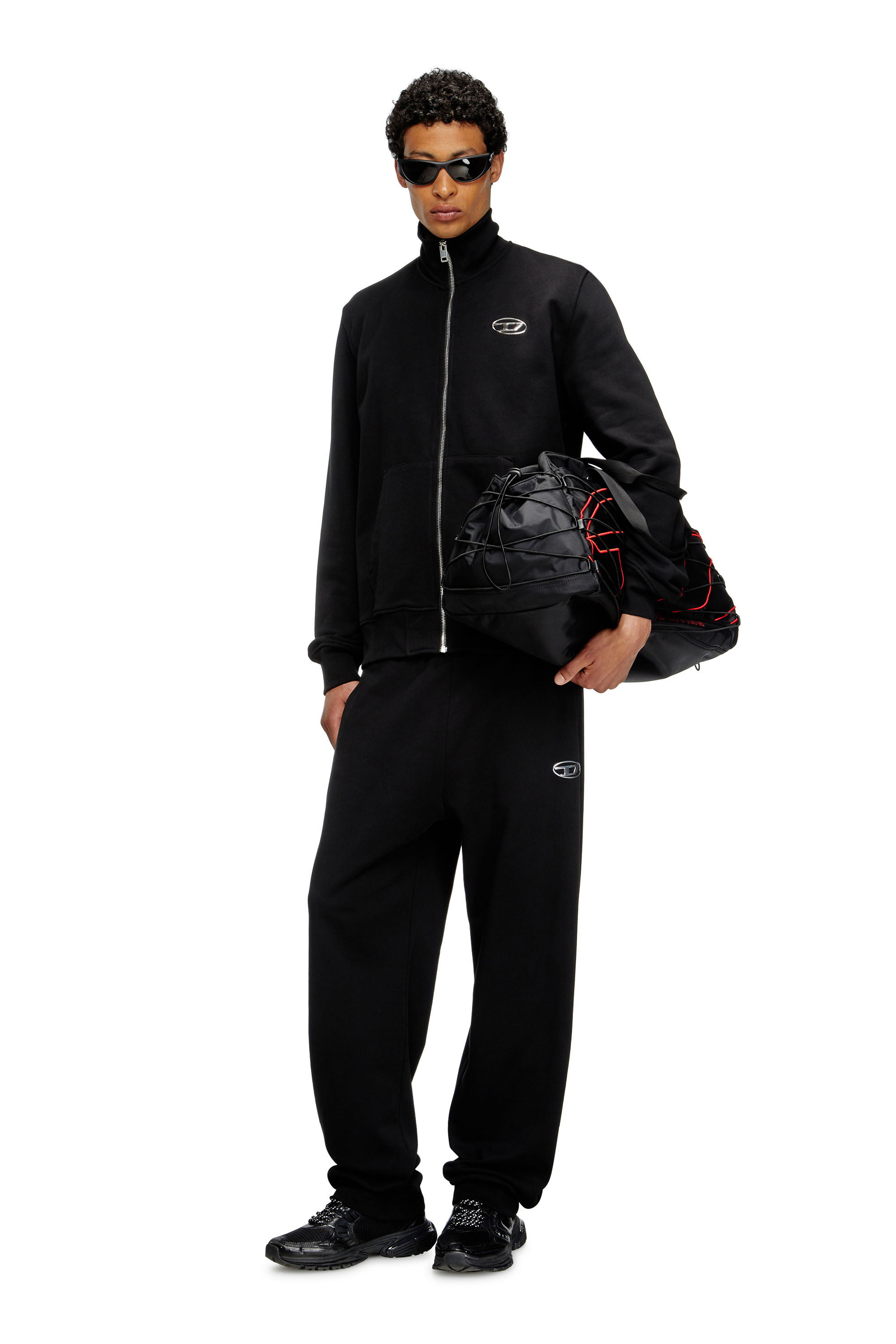 Diesel - P-MARKY-OD, Male's Sweatpants with metal-effect Oval D logo in ブラック - 2