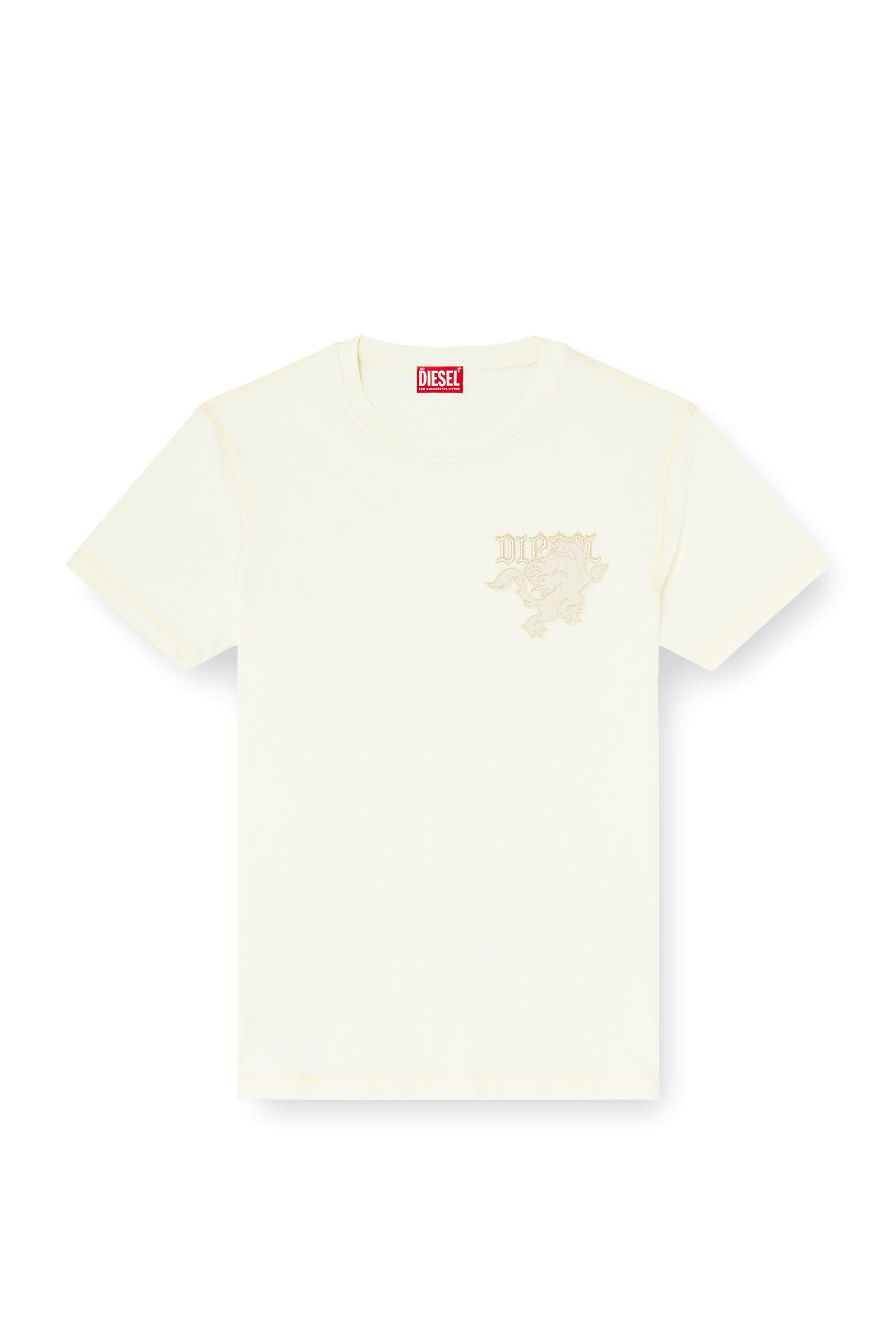 Diesel - T-ADJUST-NOTCH, Male's Tシャツ in ホワイト - 3