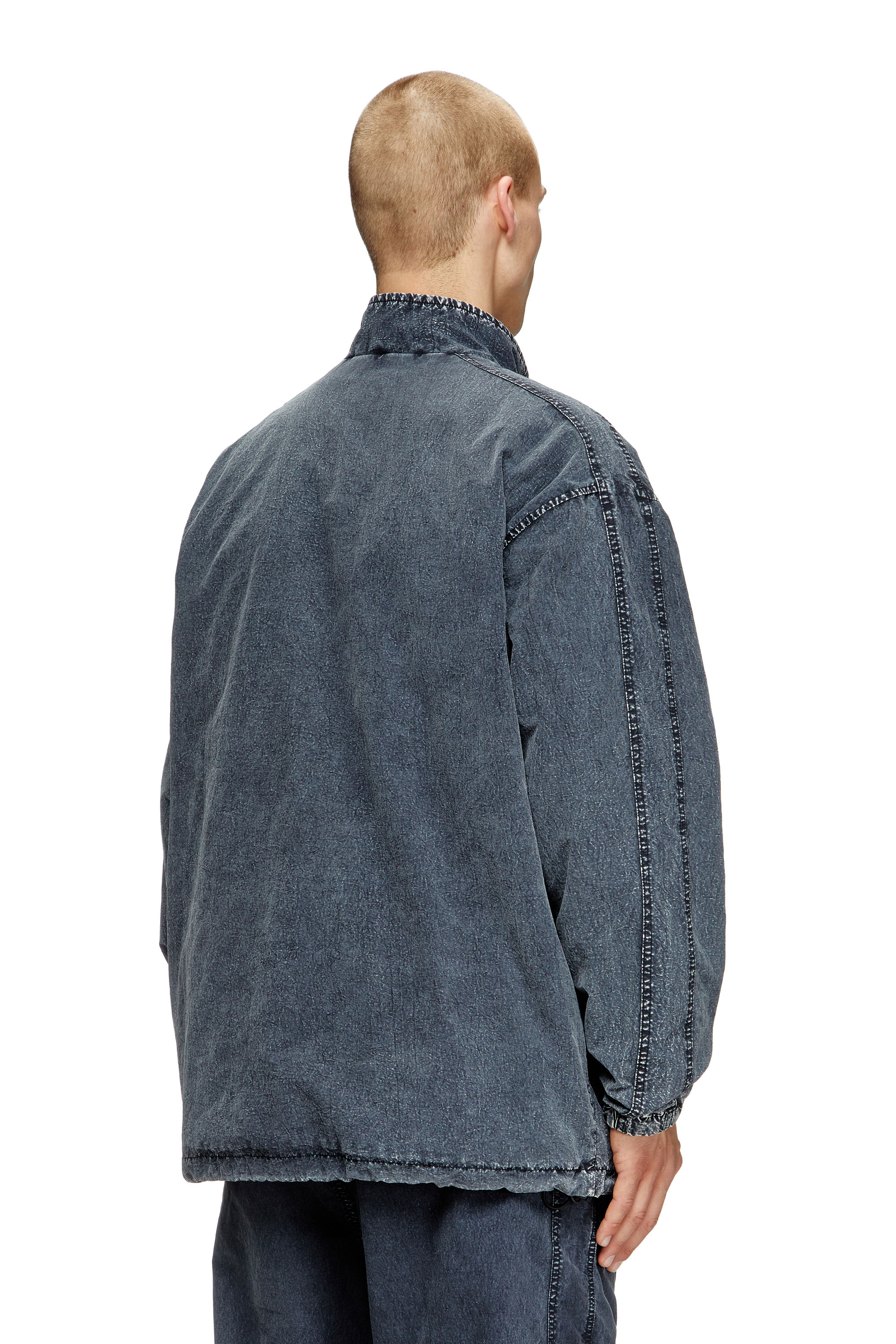 Diesel - J-WILSON, Male's Jacket in recycled nylon taslan in ブラック - 4