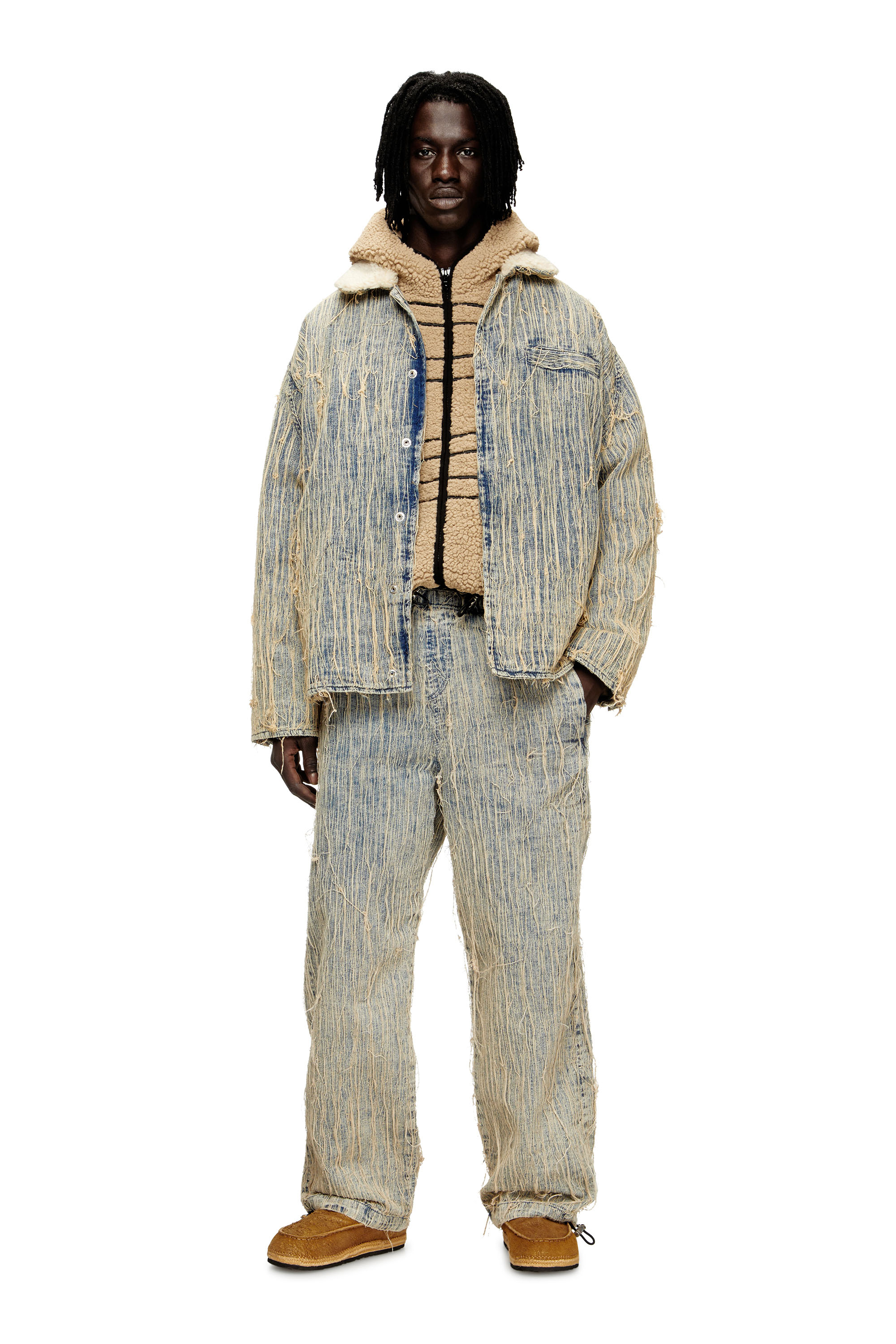 Diesel - Unisex's Relaxed Jeans D-Martial 0CMBZ, ミディアムブルー - 2
