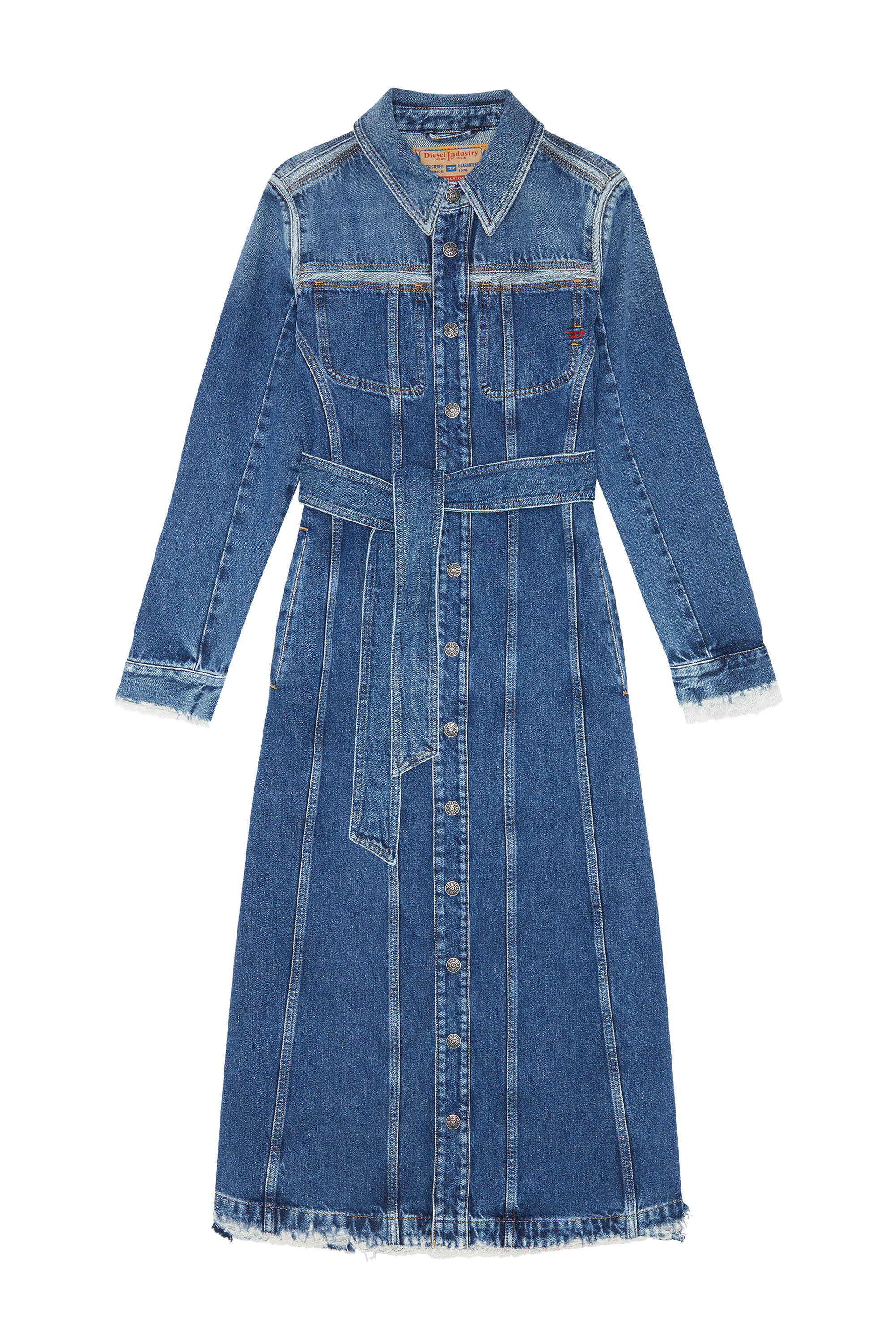 DE-LICIOUS-FSB（WOMEN）: ロングデニムドレス｜ディーゼル（DIESEL 