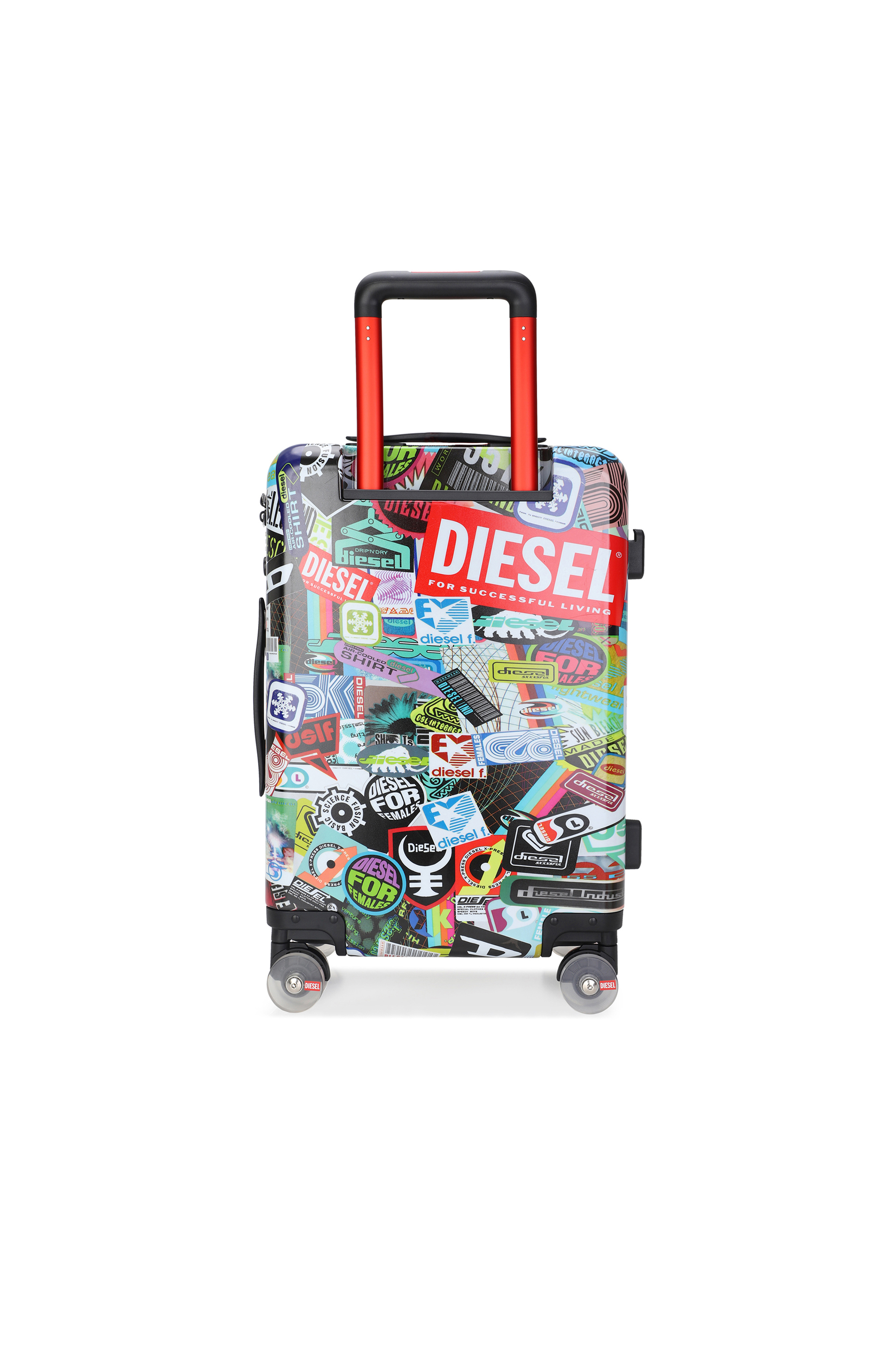 Diesel - DIESEL PC PRINTED TROLLEY-STICKERS- DSL0, Unisex's Sticker style suitcase size S in マルチカラー - 2