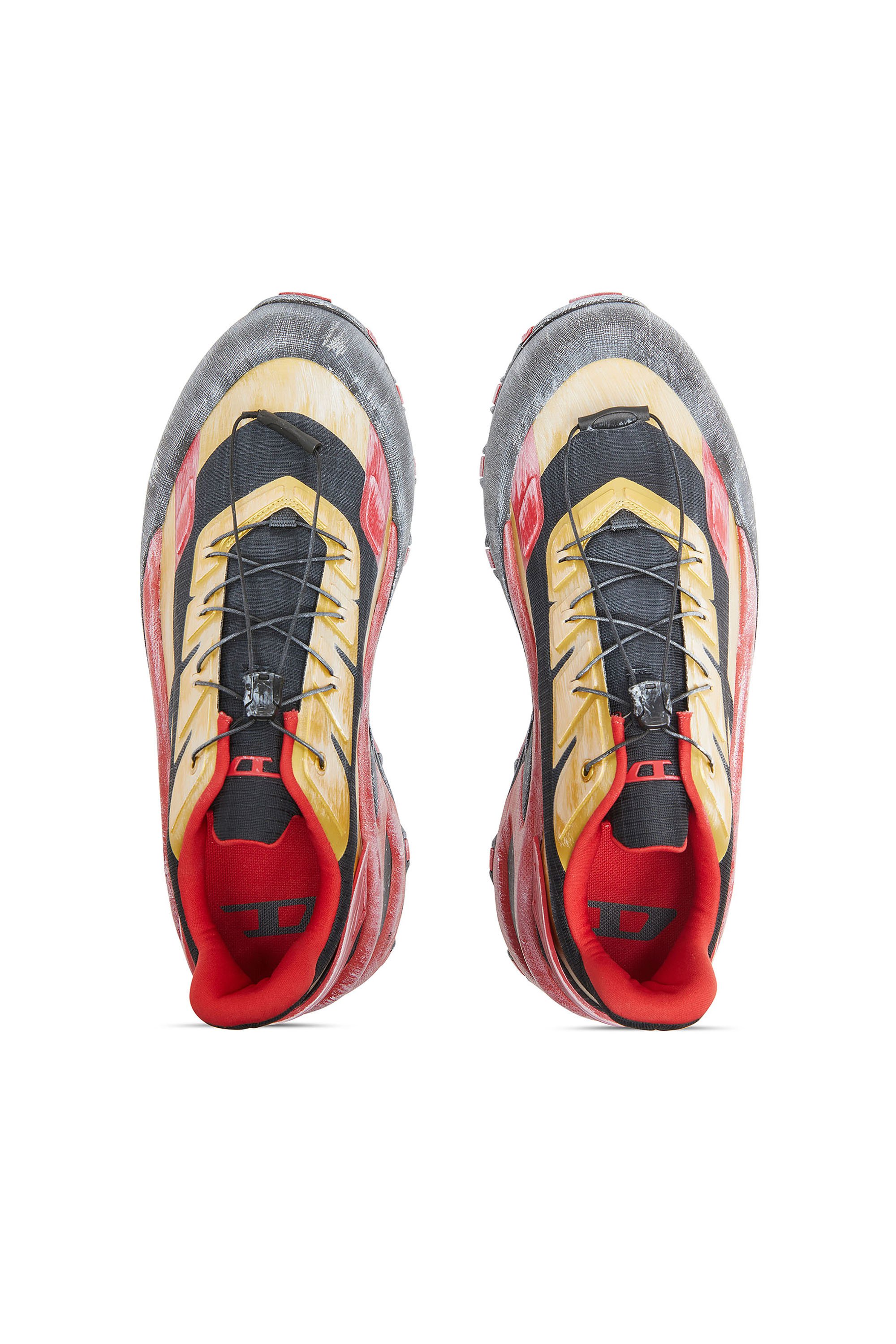 Diesel - D-CAGE RUNNER, Male's D-Cage-Distressed chunky sneakers in ripstop in マルチカラー - 6