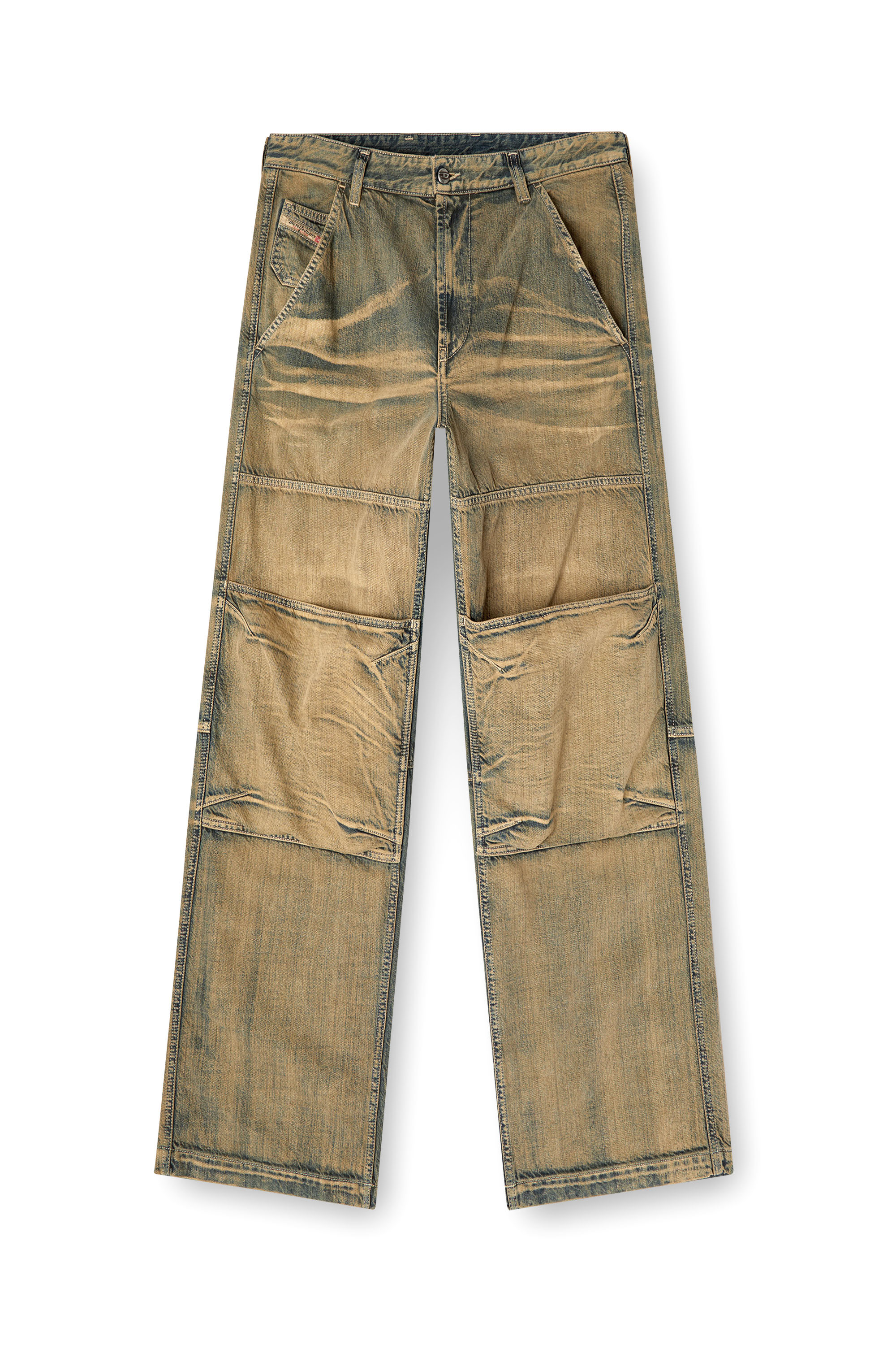 Diesel - Unisex's Relaxed Jeans D-Shift 09L49, ミディアムブルー - 2