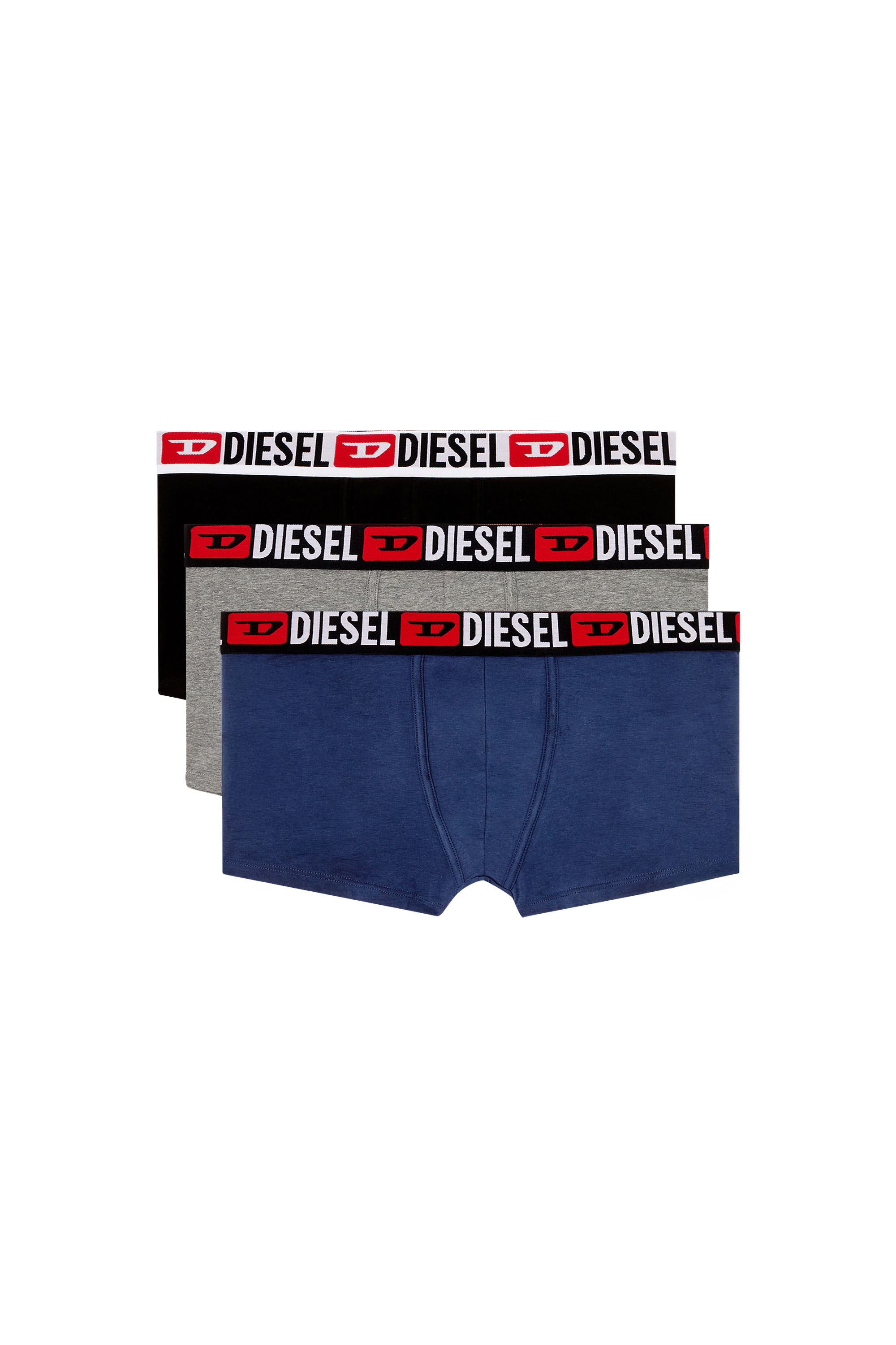 Diesel - UMBX-DAMIENTHREEPACK, Male's ボクサーパンツ 3枚パック in グレー/ブルー - 2