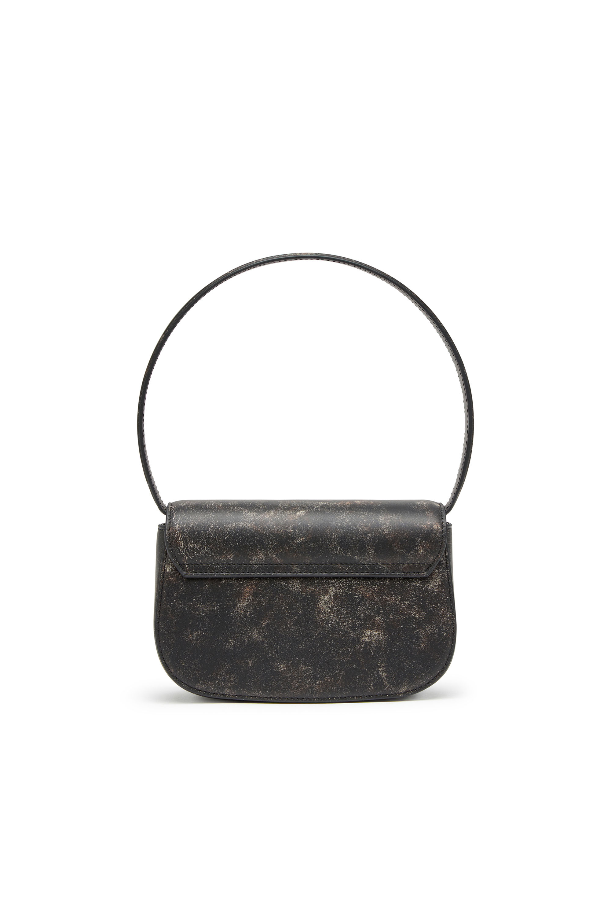 Diesel - 1DR, Female's 1DR-Iconic shoulder bag in distressed leather in ダークブラウン - 2
