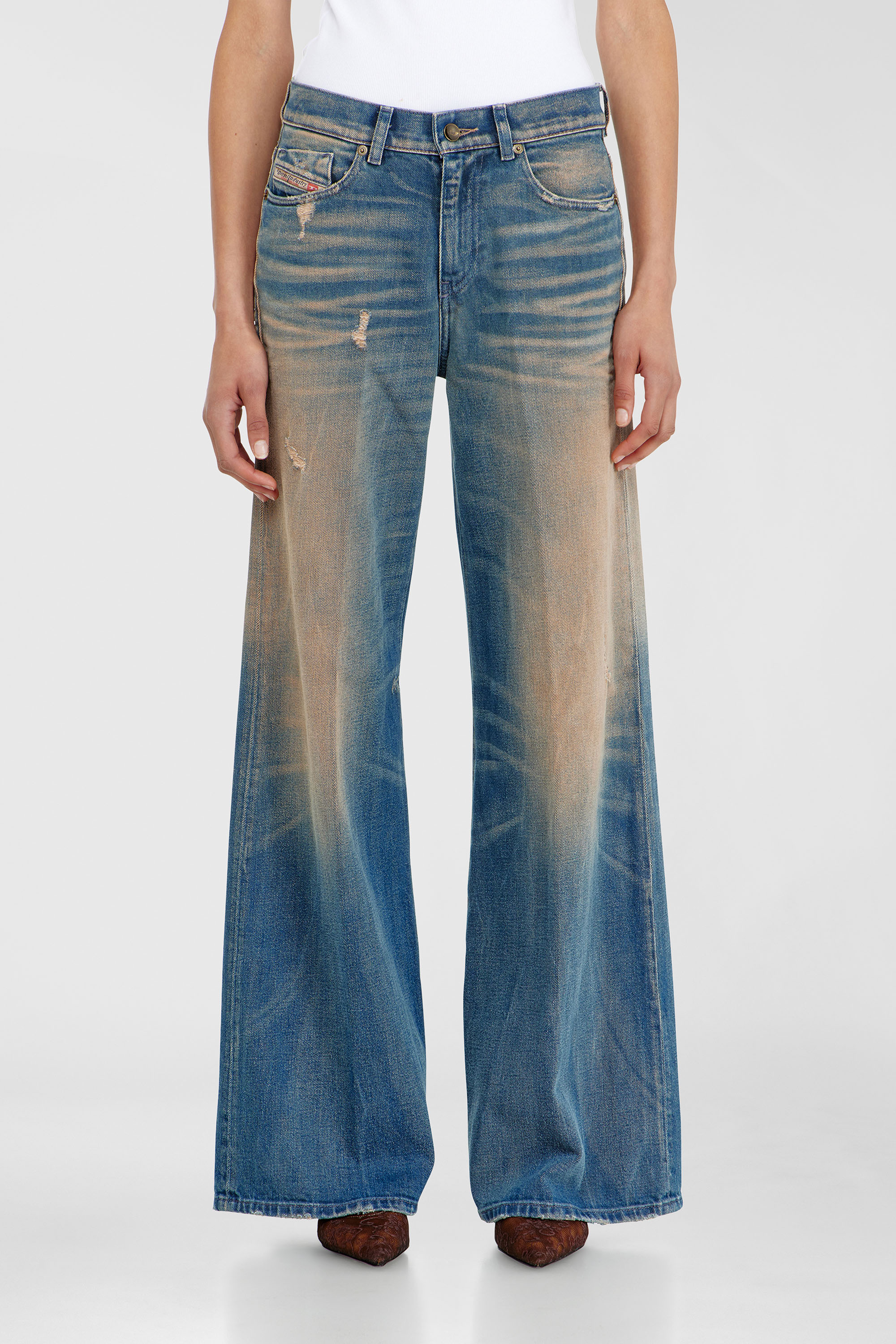 Diesel - Female's Flare Jeans 1978 D-Akemi 09P37, ダークブルー - 4