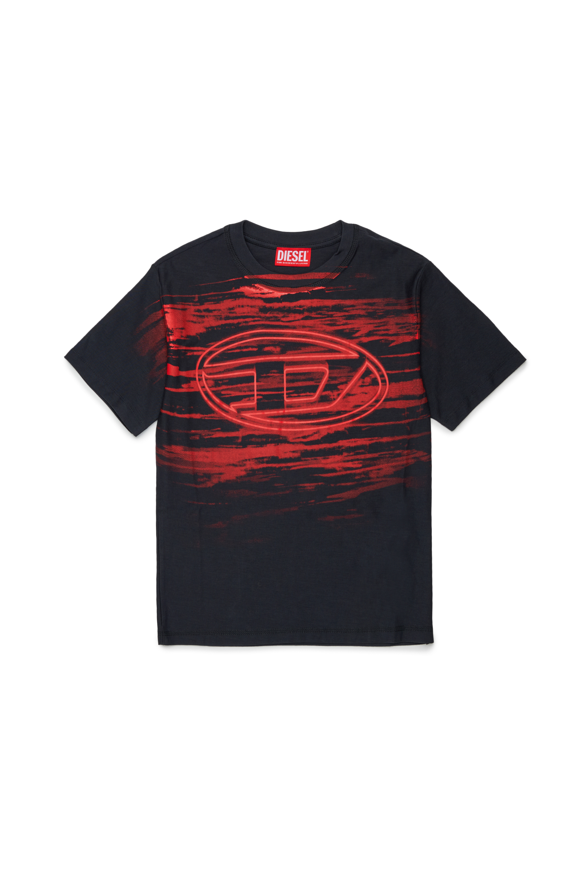 Diesel - TFRIT OVER, Male's Tシャツ in ブラック - 1