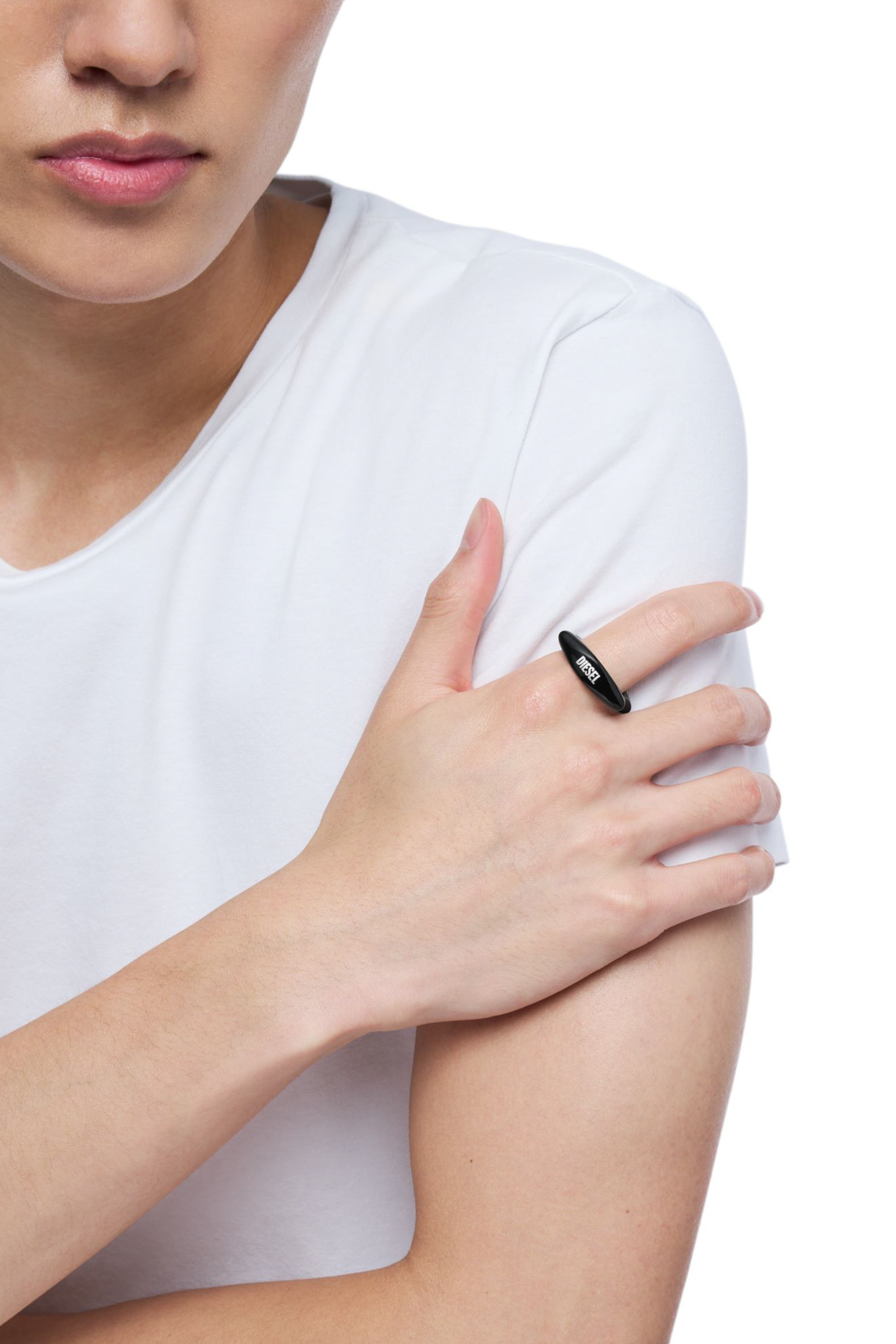 Diesel - DX1632001 JEWELLERY, Unisex's リング in ブラック - 5