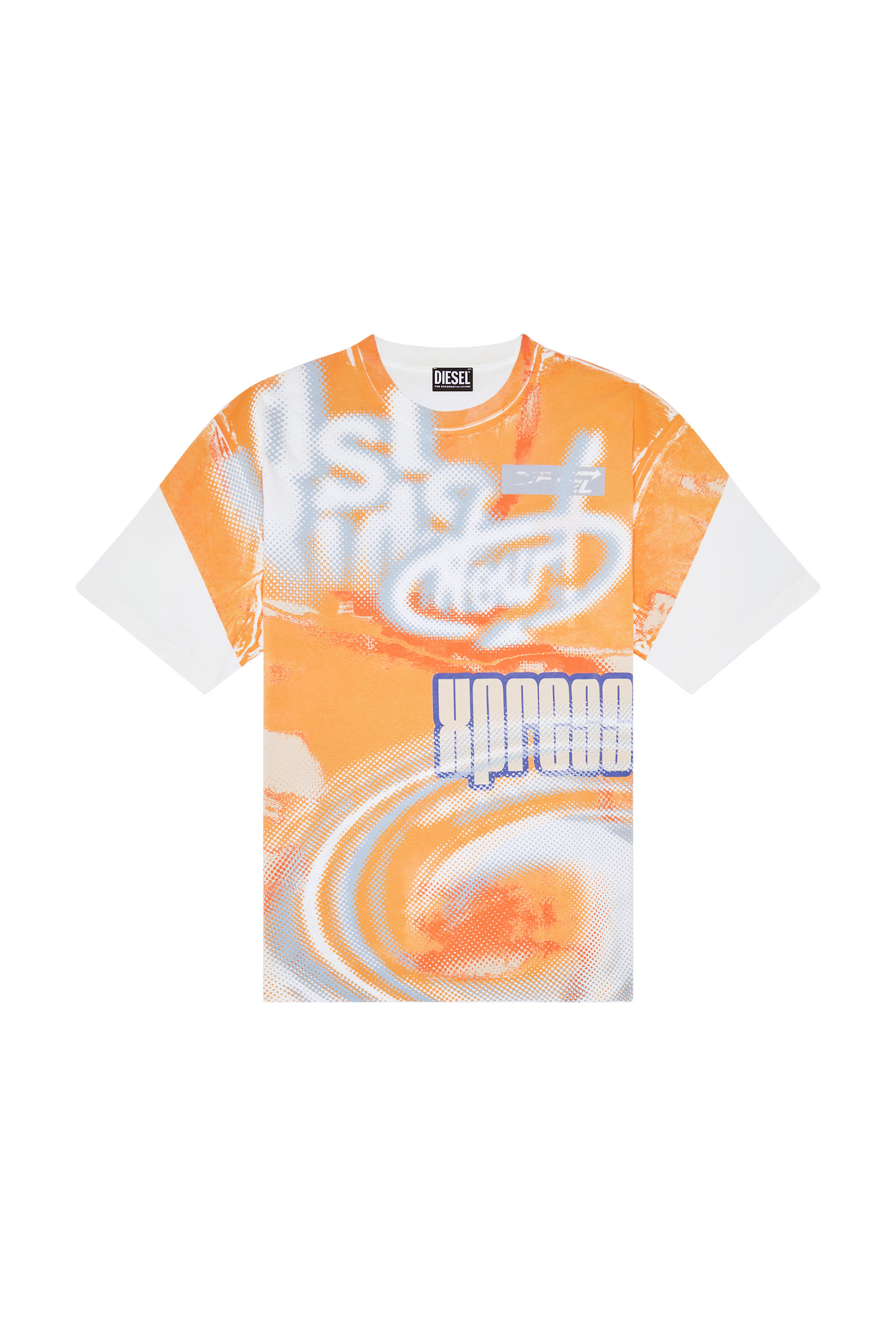 T-WASH-D5, オレンジ - Tシャツ