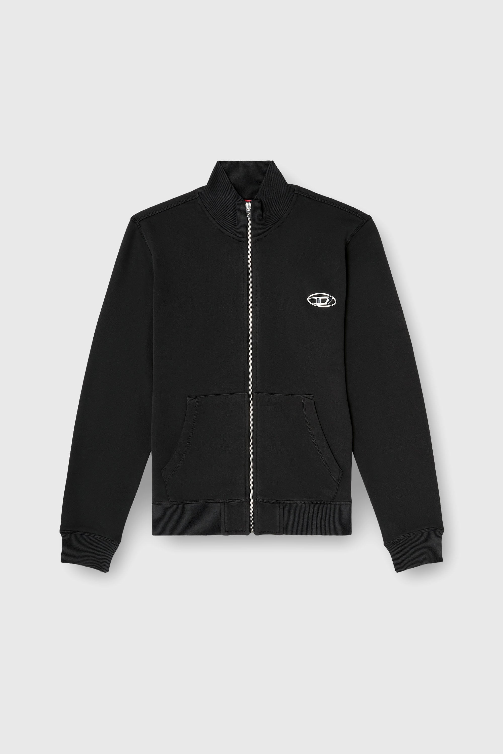 Diesel - S-GINN-ZIP-IOD, Male's ジップアップスウェット in ブラック - 2