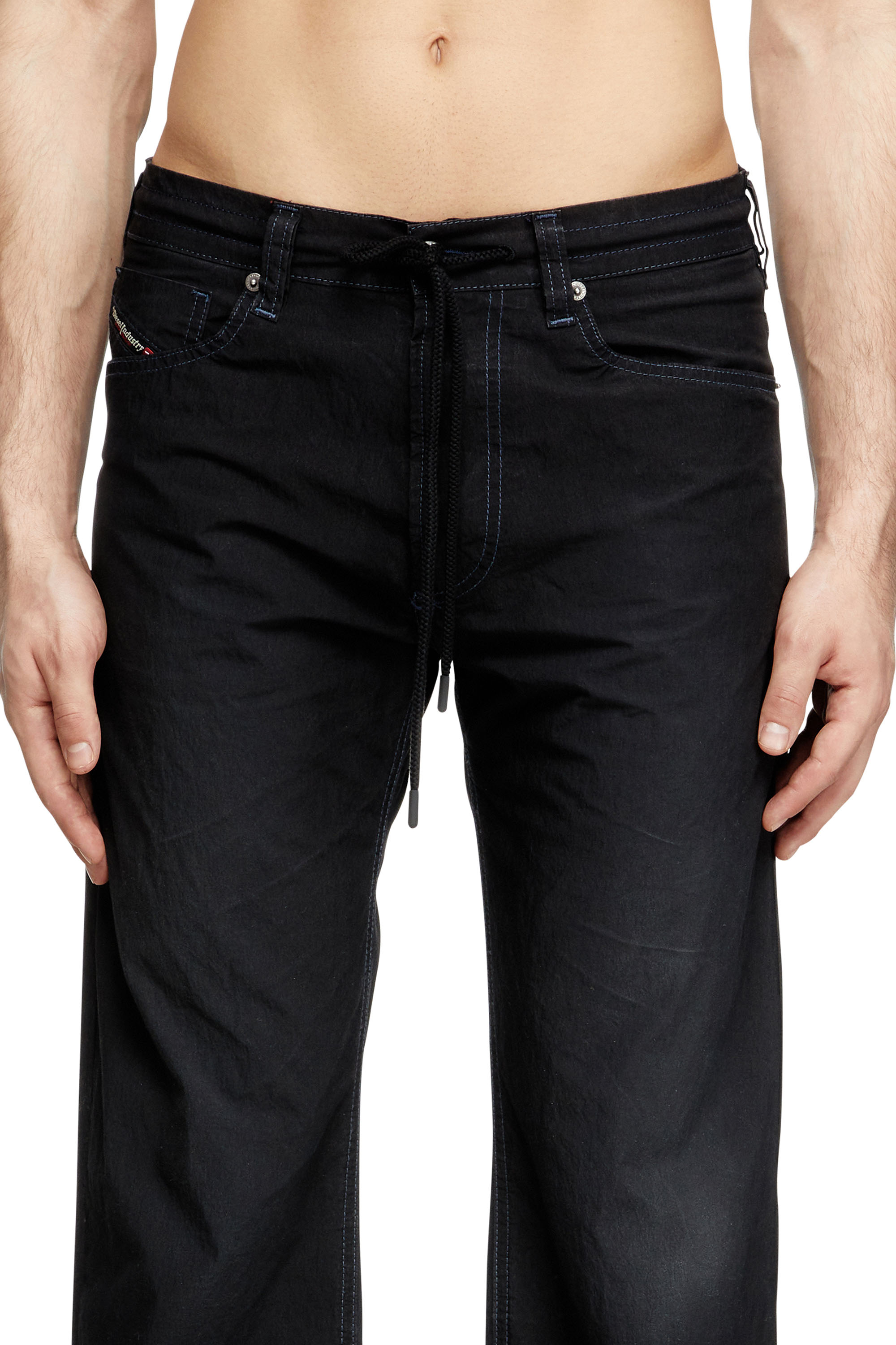Diesel - Male's Relaxed 2080 D-Reel Joggjeans® 068SJ, ブラック/ダークグレー - 5