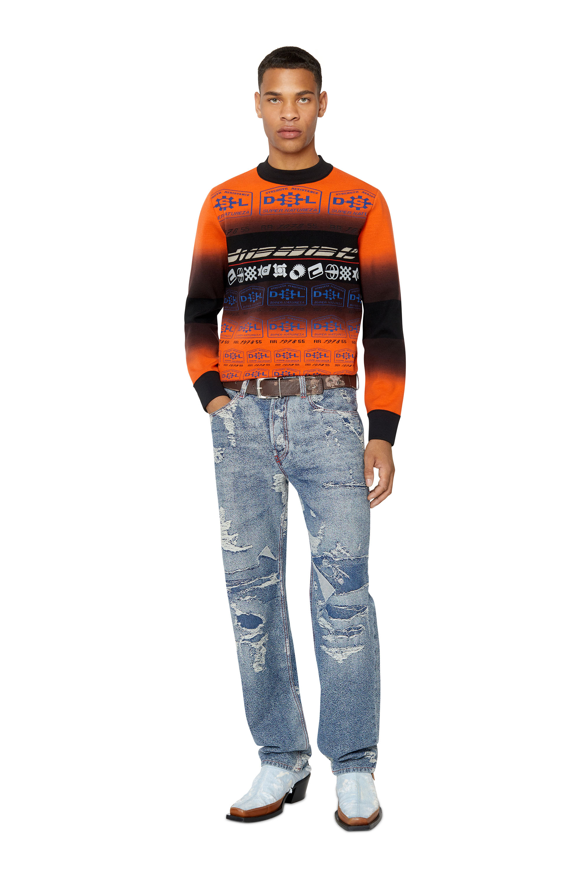 Diesel - Straight Jeans 2010 D-Macs 09F10, ダークブルー - Image 5