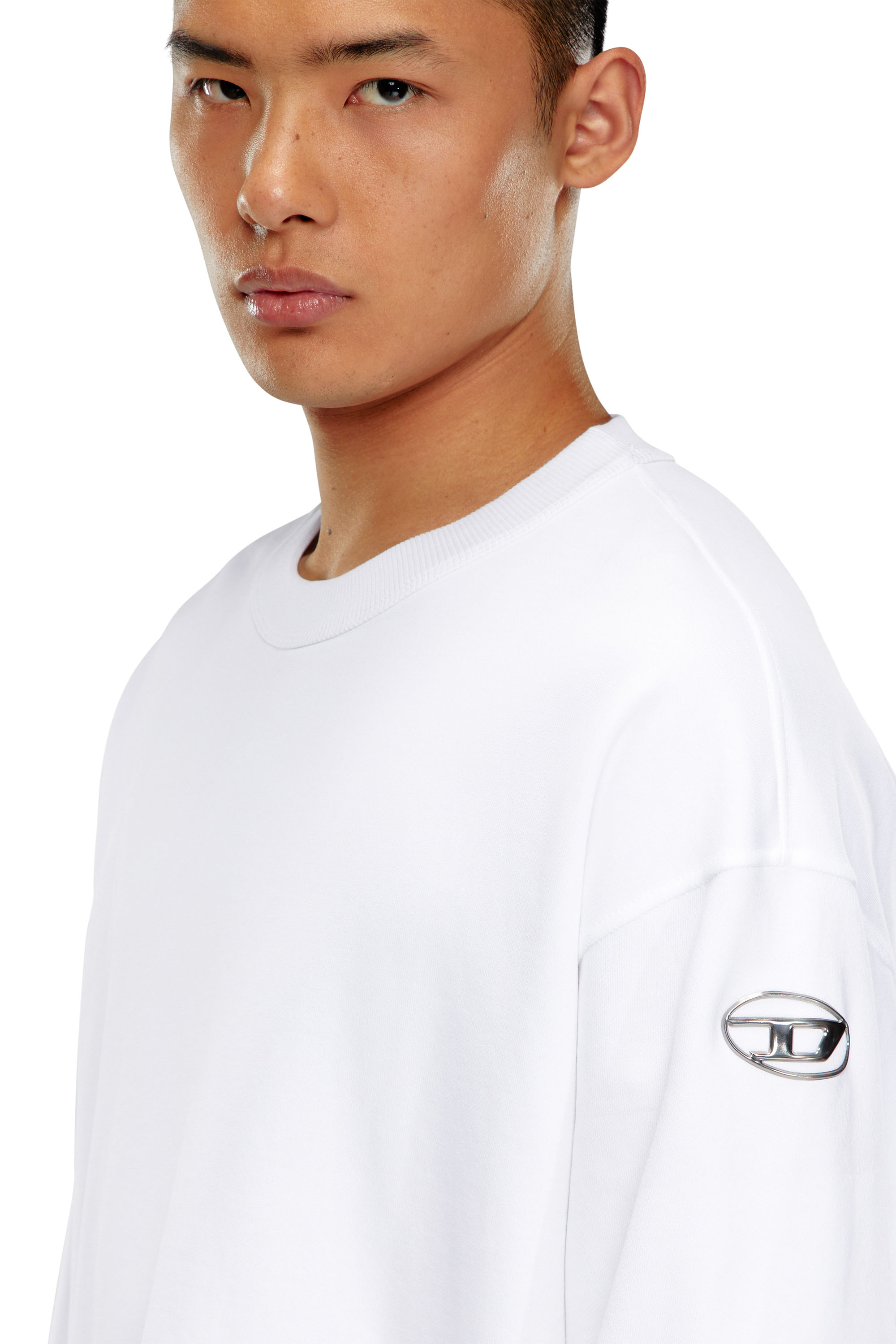 Diesel - S-MACSIS-OD, Male's スウェットプルオーバー in ホワイト - 5