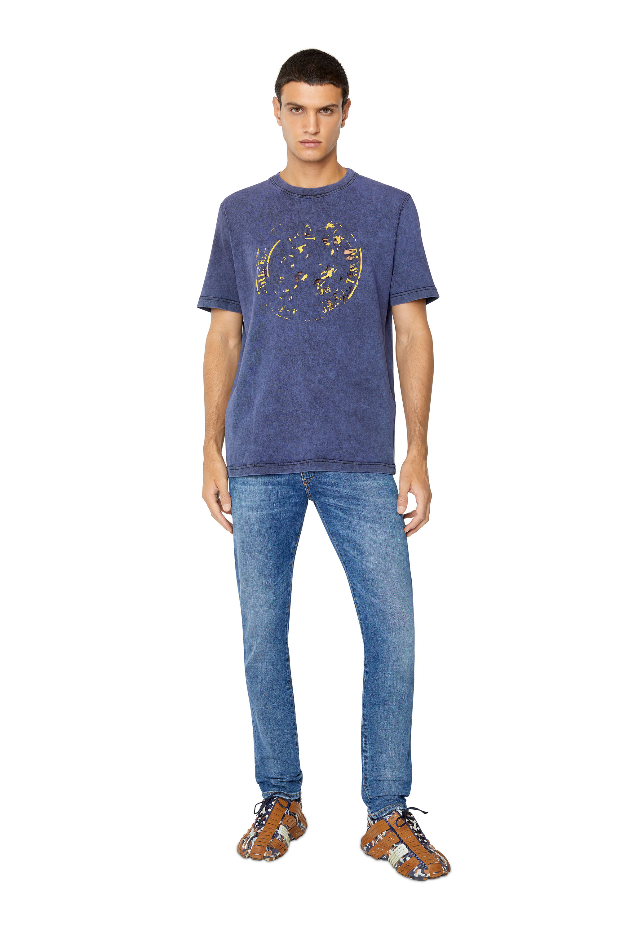 Diesel - Slim Jeans 2019 D-Strukt 09E44, ミディアムブルー - Image 5