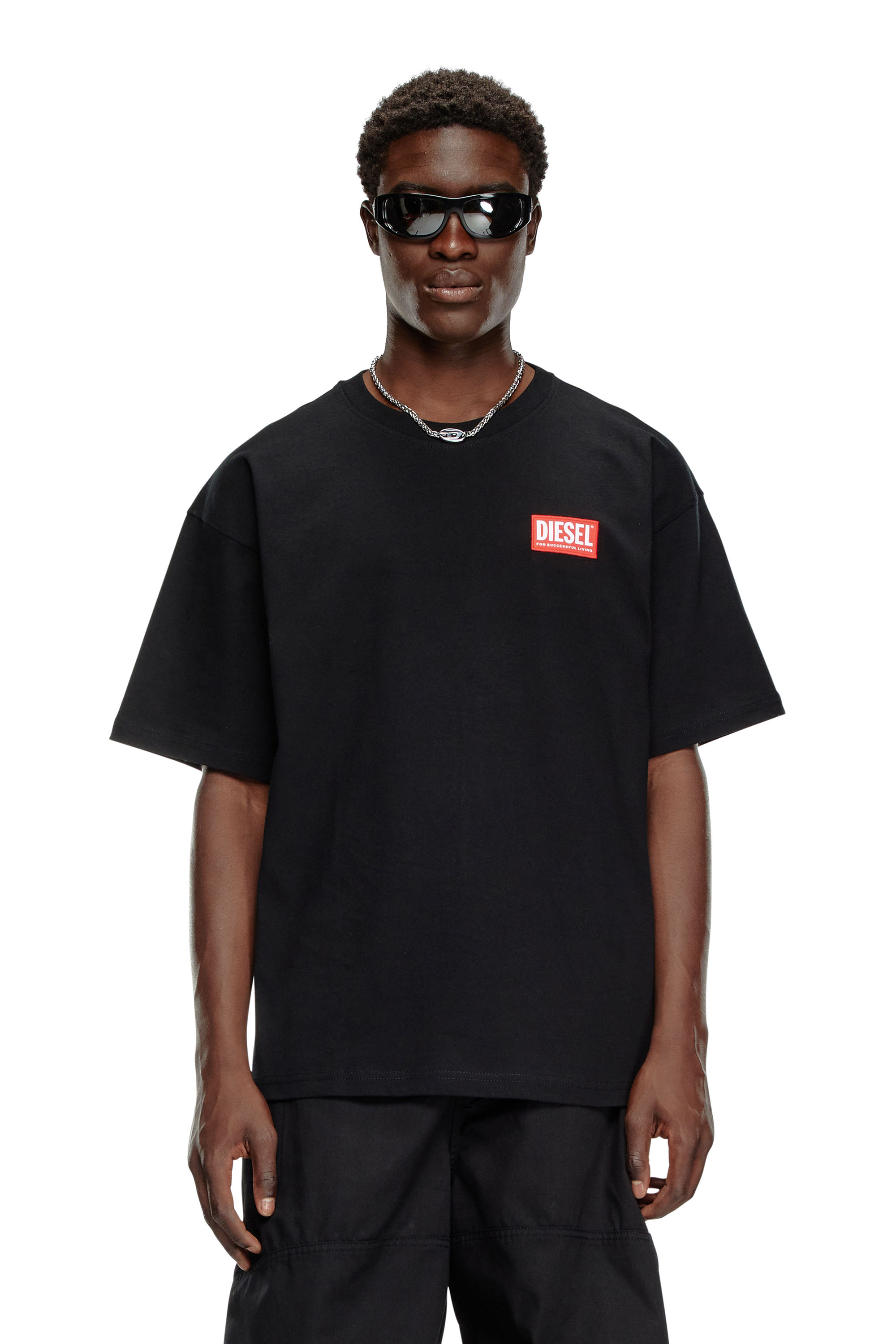 Diesel - T-BOXT-LAB, Male's Tシャツ in ブラック - 3