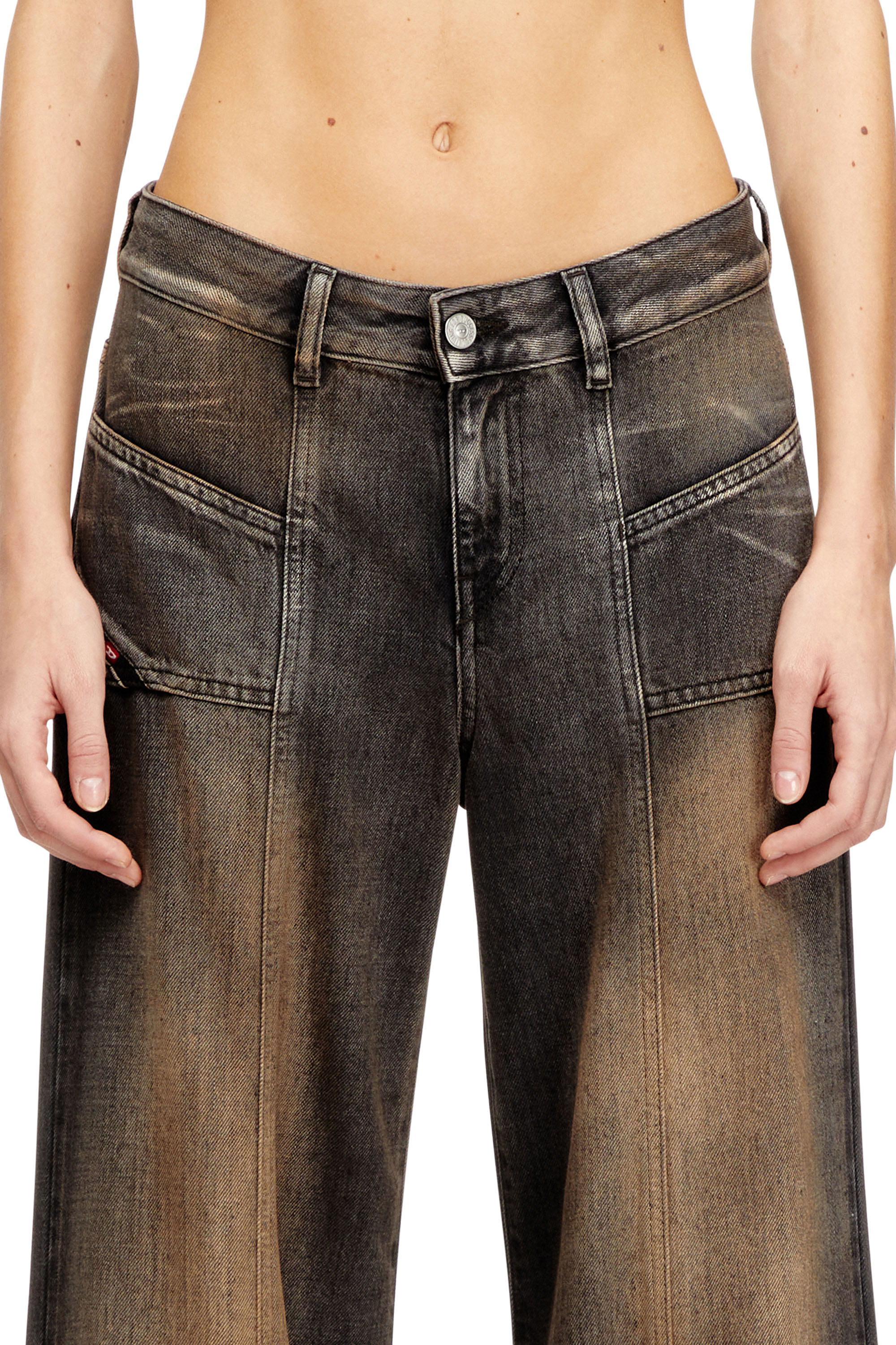 Diesel - Female's Flare Jeans D-Akii 068TX, ブラック/ダークグレー - 5