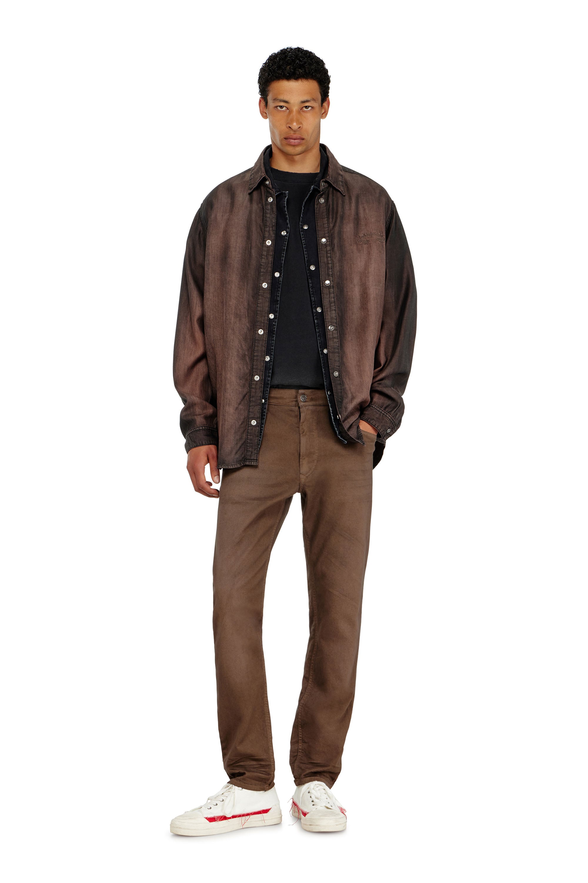 Diesel - Male's Regular 2032 D-Krooley-BW Joggjeans&reg; 0670M, ブラウン - 1