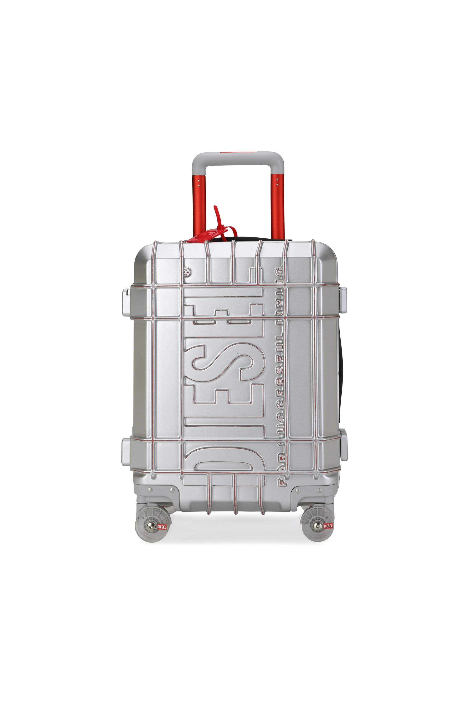 Diesel - DIESEL PC STRONG IMAGE TROLLEY- DSL003, Unisex's Rugged suitcase size S in シルバー - 1