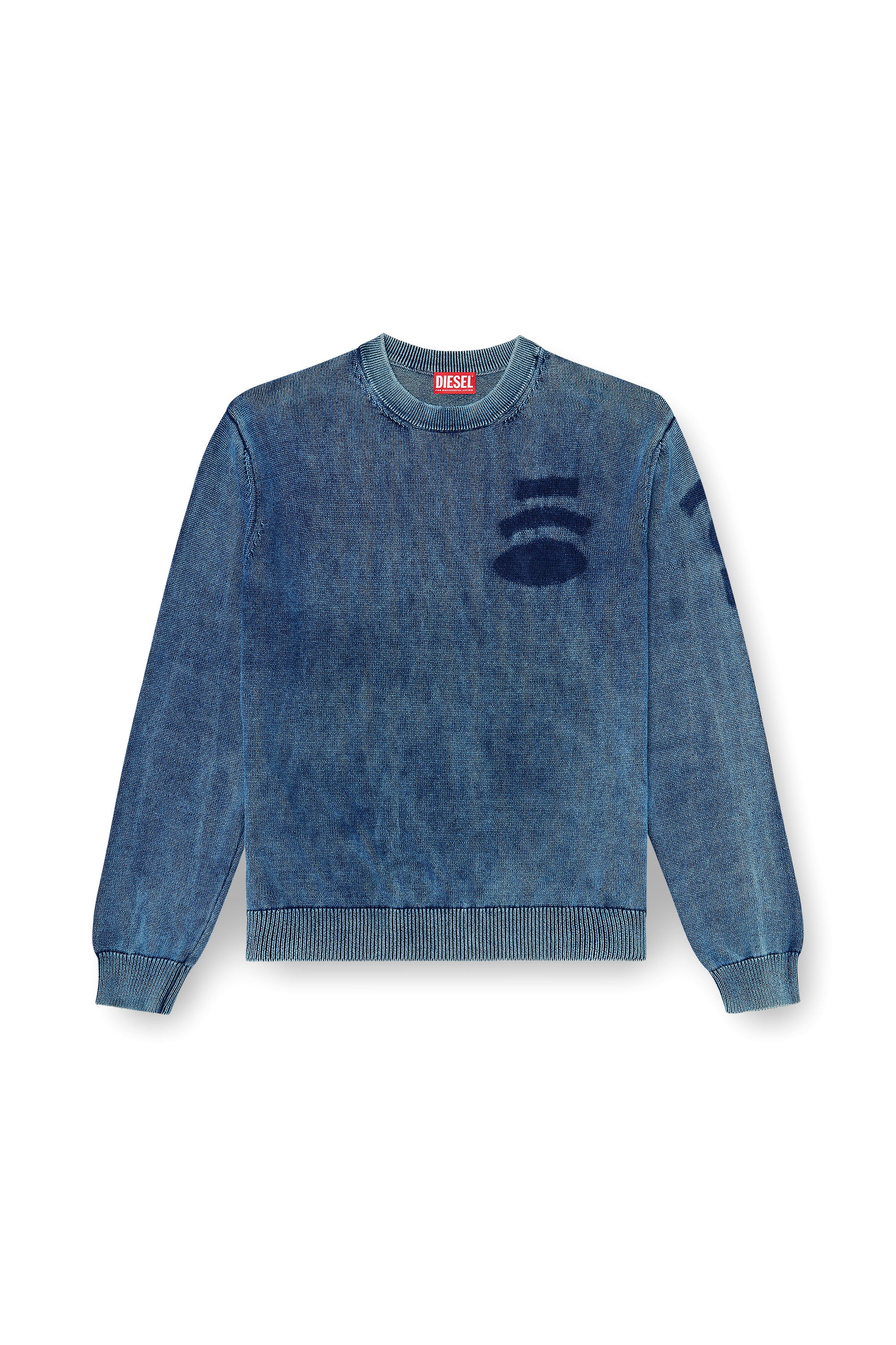 Diesel - K-PERNE, Male's プルオーバーニット in ミディアムブルー - 3