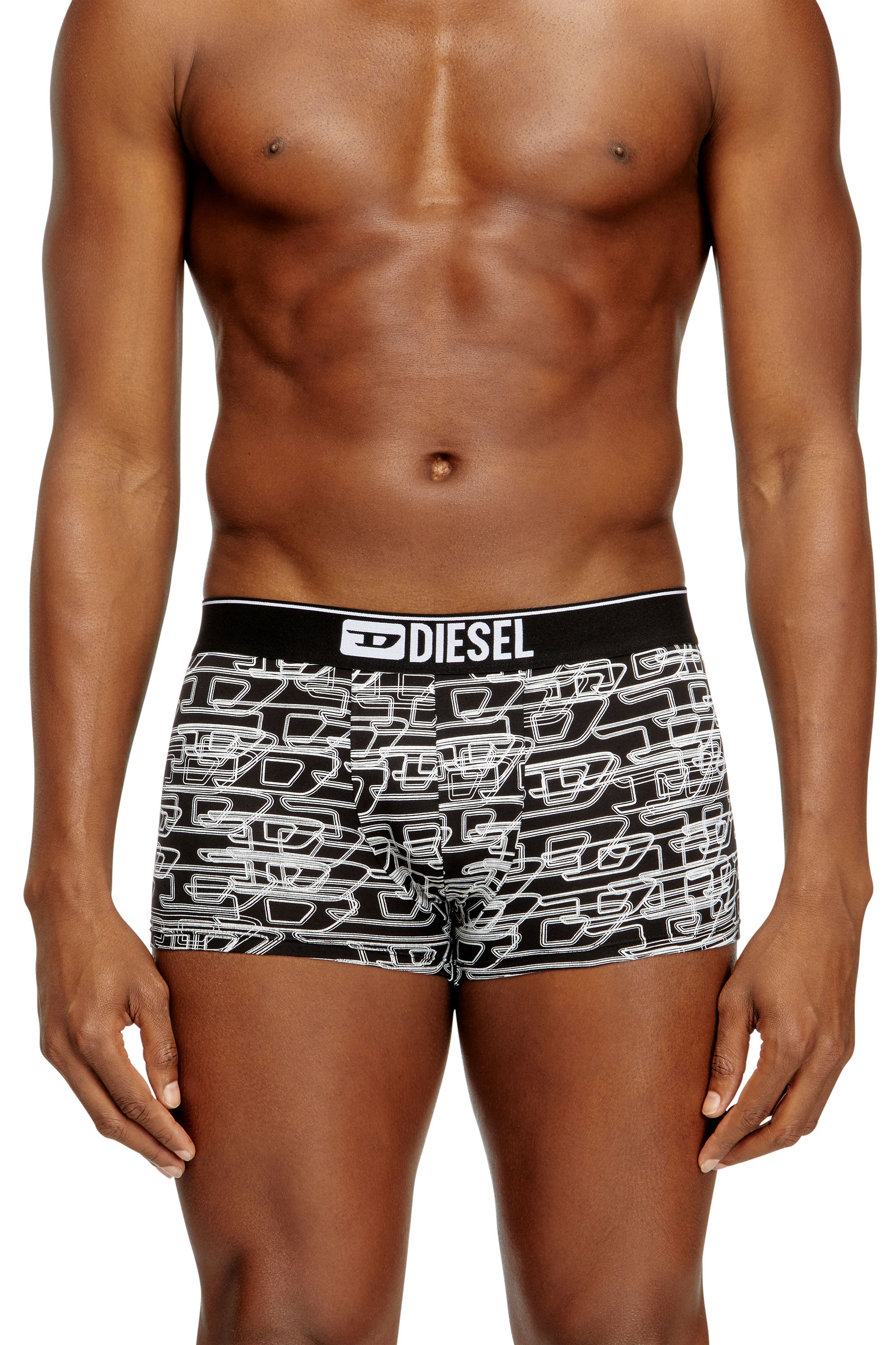 Diesel - DAMIEN-D-BOX-3PACK, Male's ボクサーパンツ 3枚パック in ブラック/ホワイト - 3