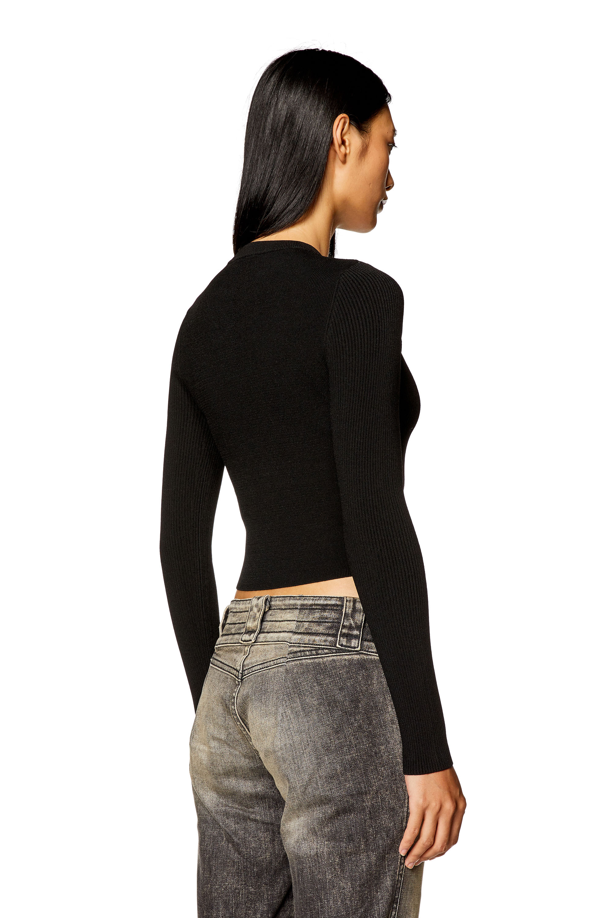 Diesel - M-VALARY, Female's ニット in ブラック - 4