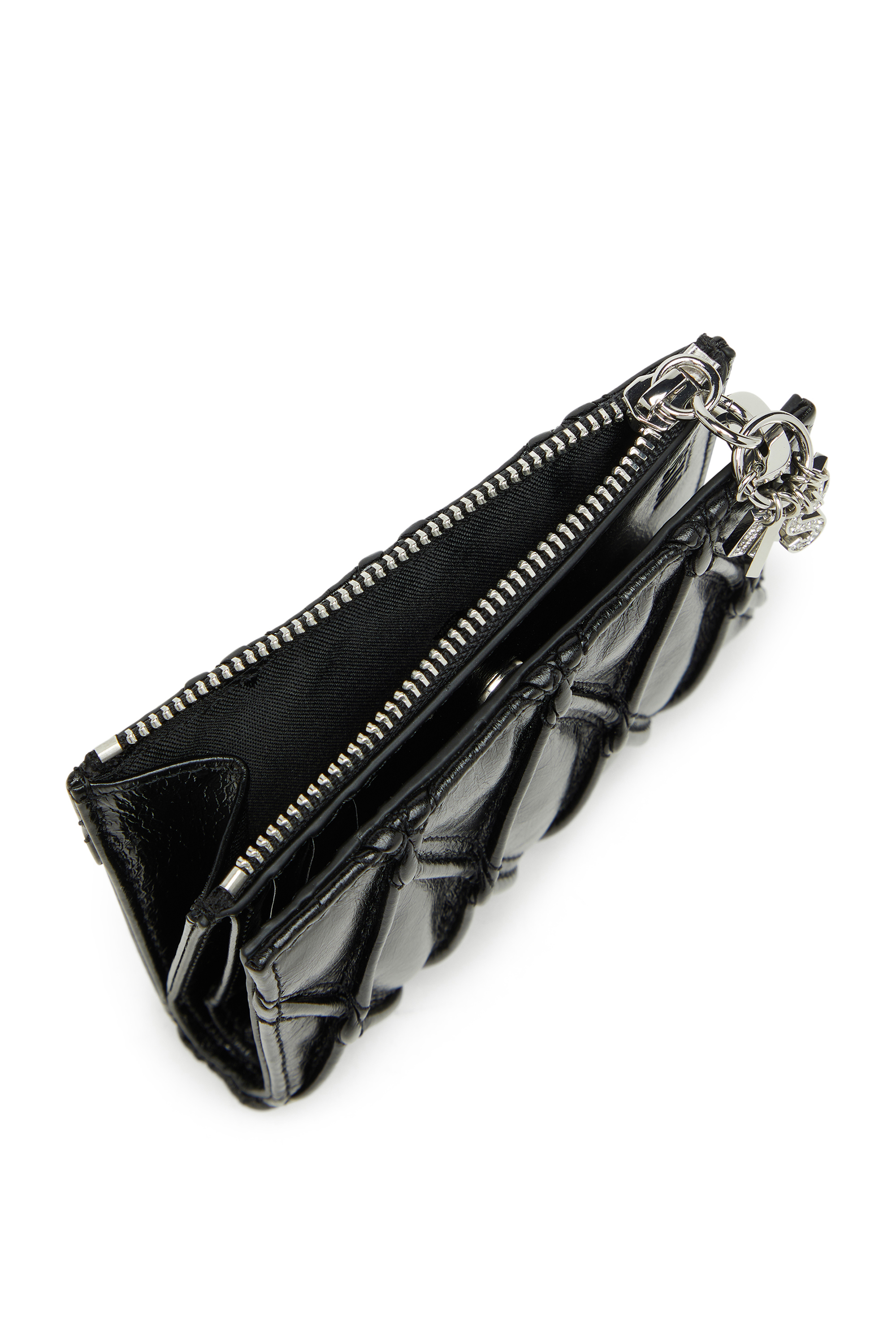 Diesel - D-CHARMS BI FOLD ZIP II, Female's 二つ折りウォレット in ブラック - 4
