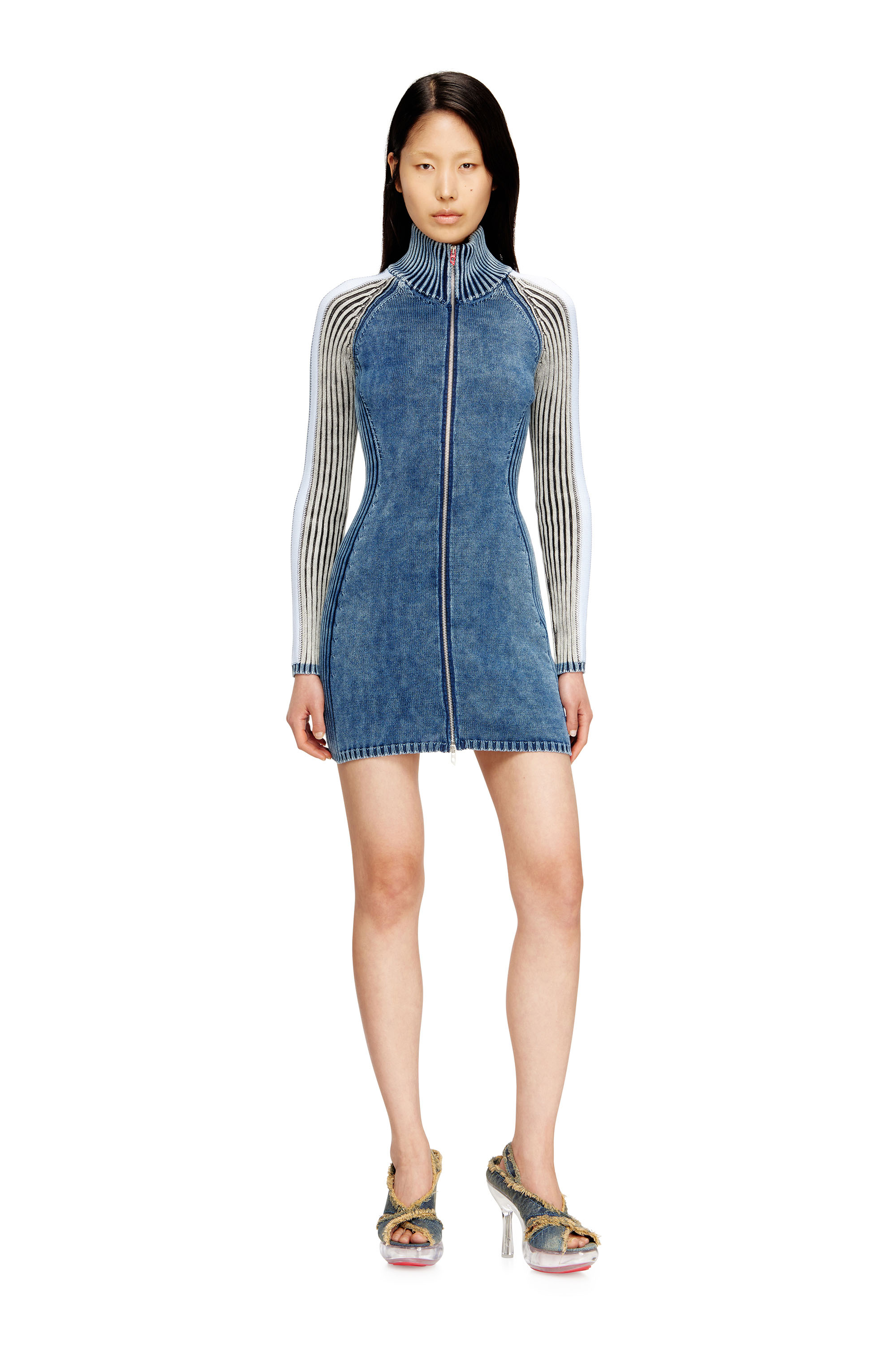 Diesel - M-ESTELLE, Female's ニットドレス in ブルー - 2