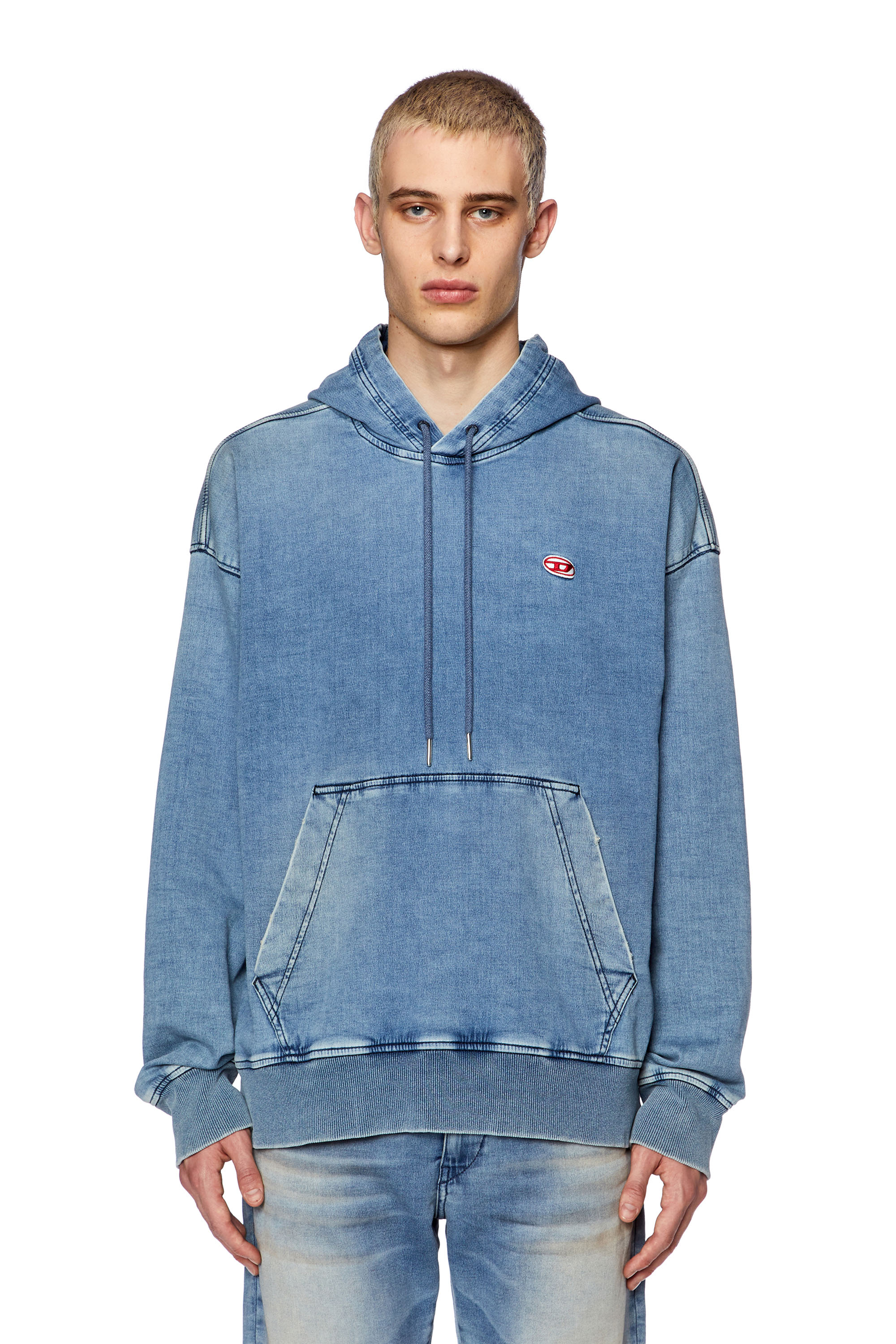 D-UM-RIB TRACK DENIM HOODIE