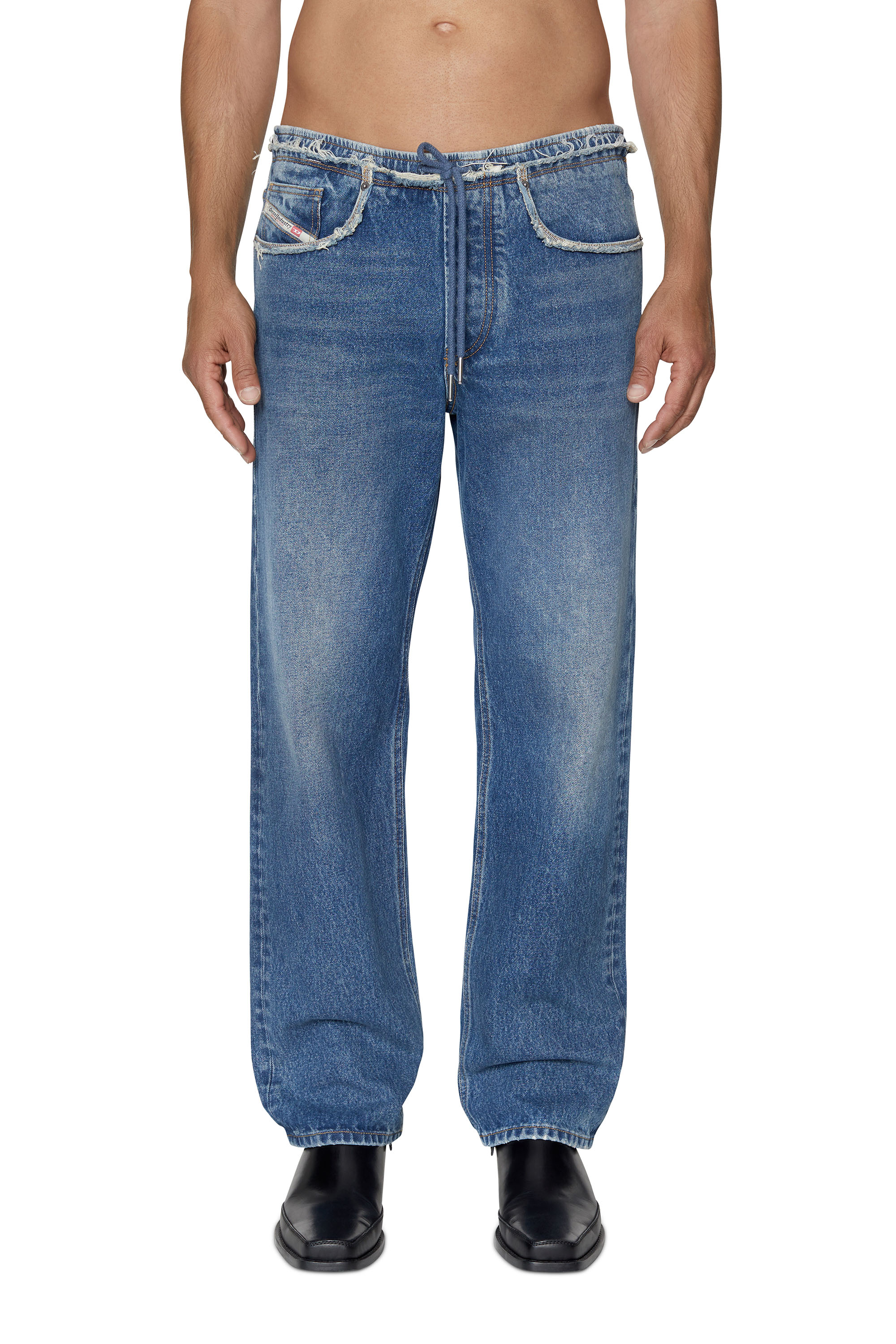 D-Sert 007F2 Straight Jeans, ミディアムブルー - Jeans