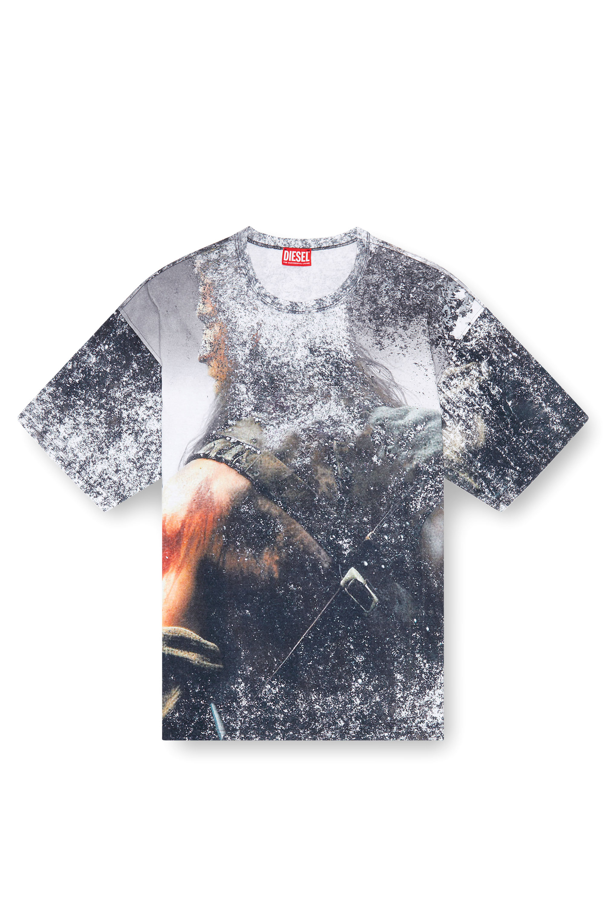 Diesel - T-BOXT-Q21, Male's T-shirt with movie poster print in ブラック - 3