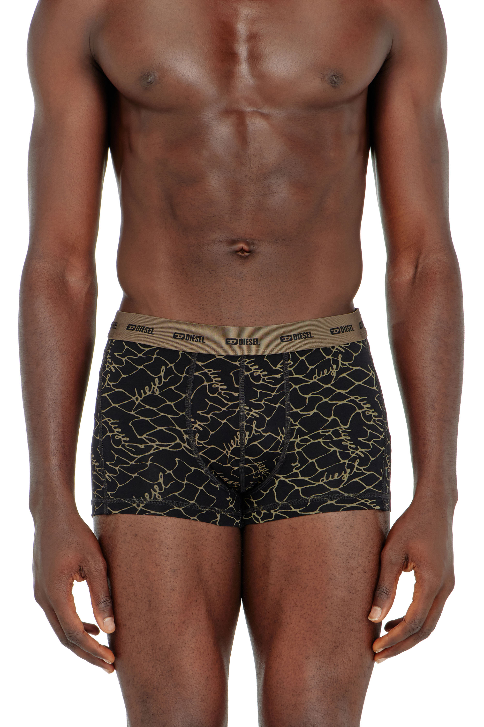Diesel - DAMIEN-UTLT-3PACK, Male's ボクサーパンツ 3枚パック in ブラック/ベージュ - 3