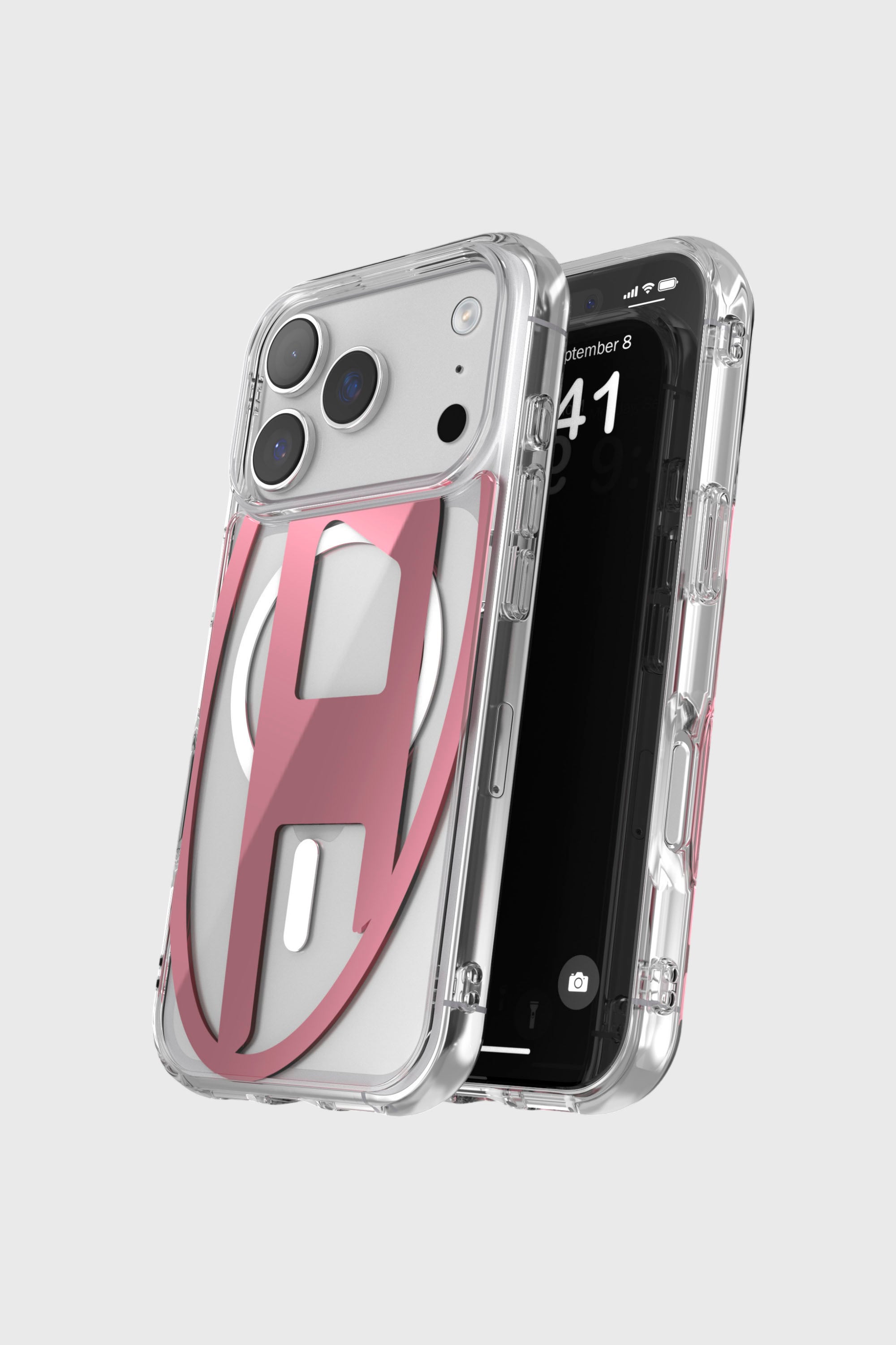 Diesel - 60421 AOP CASE, Unisex's IPHONE 17 PRO in ピンク / ホワイト - 4