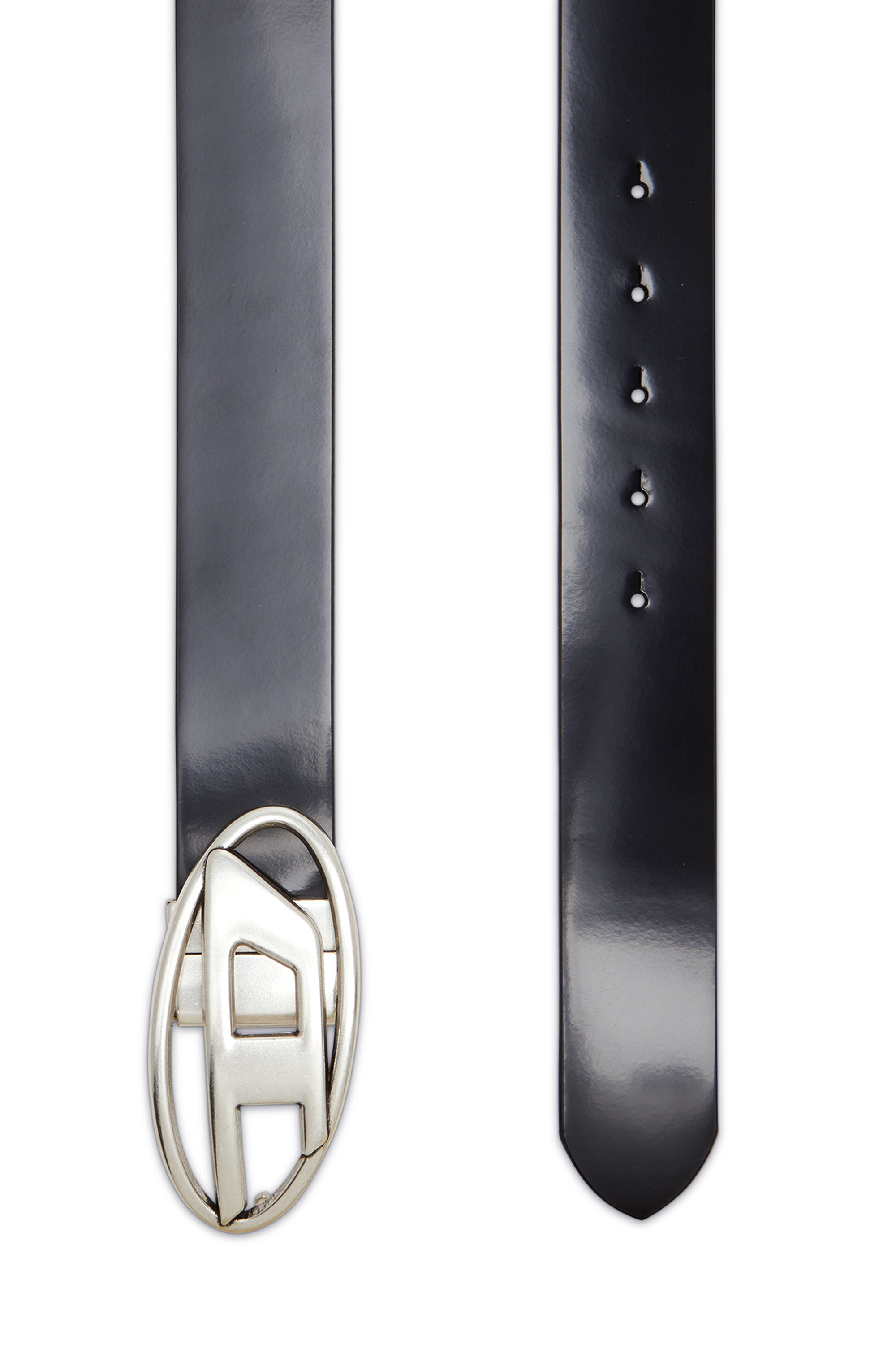 Diesel - B-1DR REV II, Male's Reversible belt in matte and shiny leather in ブラック - 2