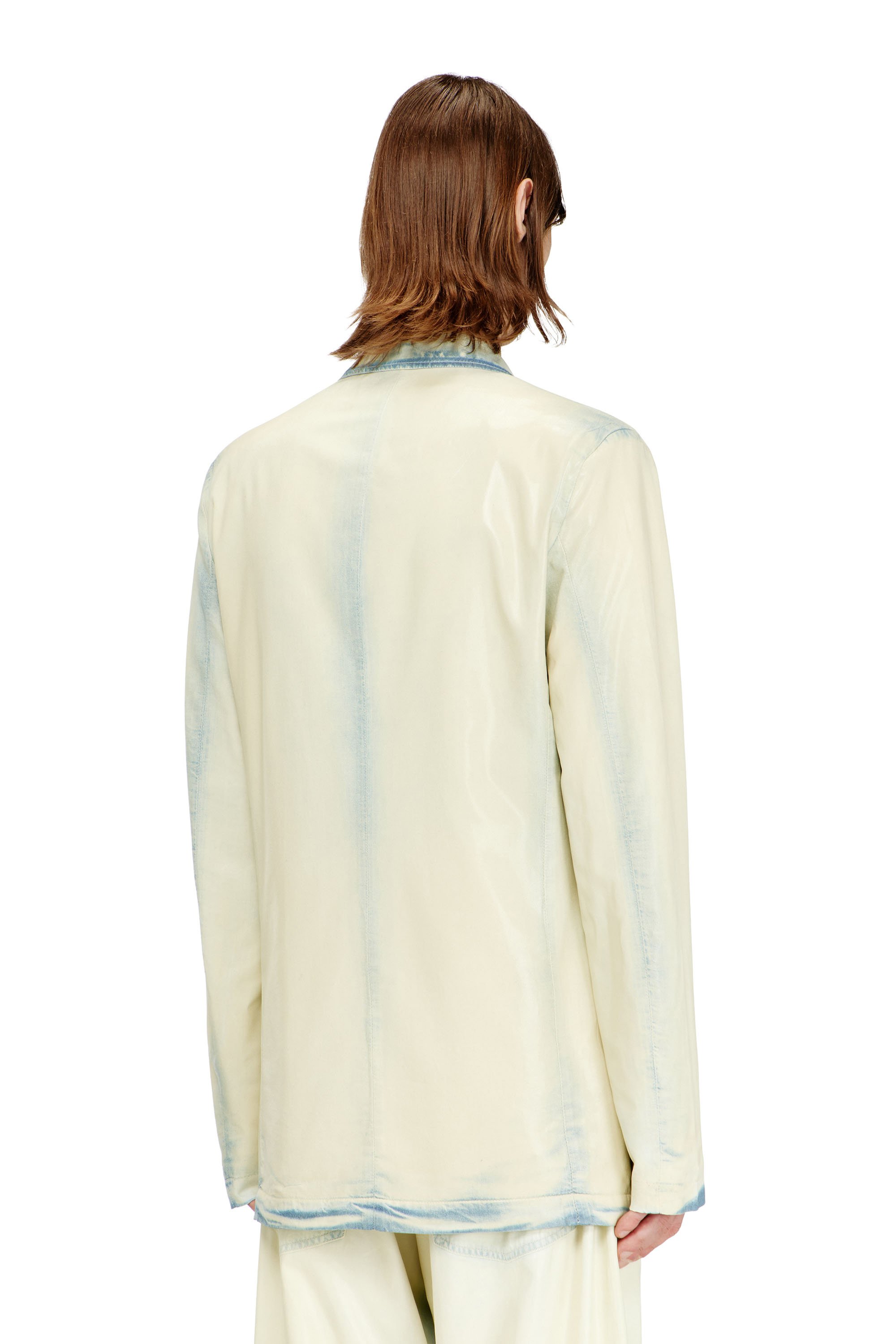 Diesel - D-NIVALE-FSI, Male's Blazer in fluid X-Ray bleach denim in ライトブルー - 4